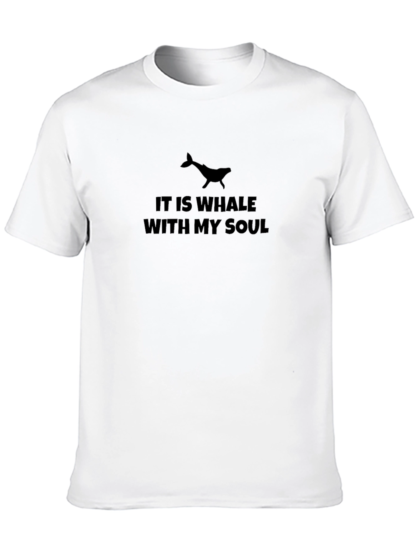 It Is Whale With My Soul Black T-Shirt