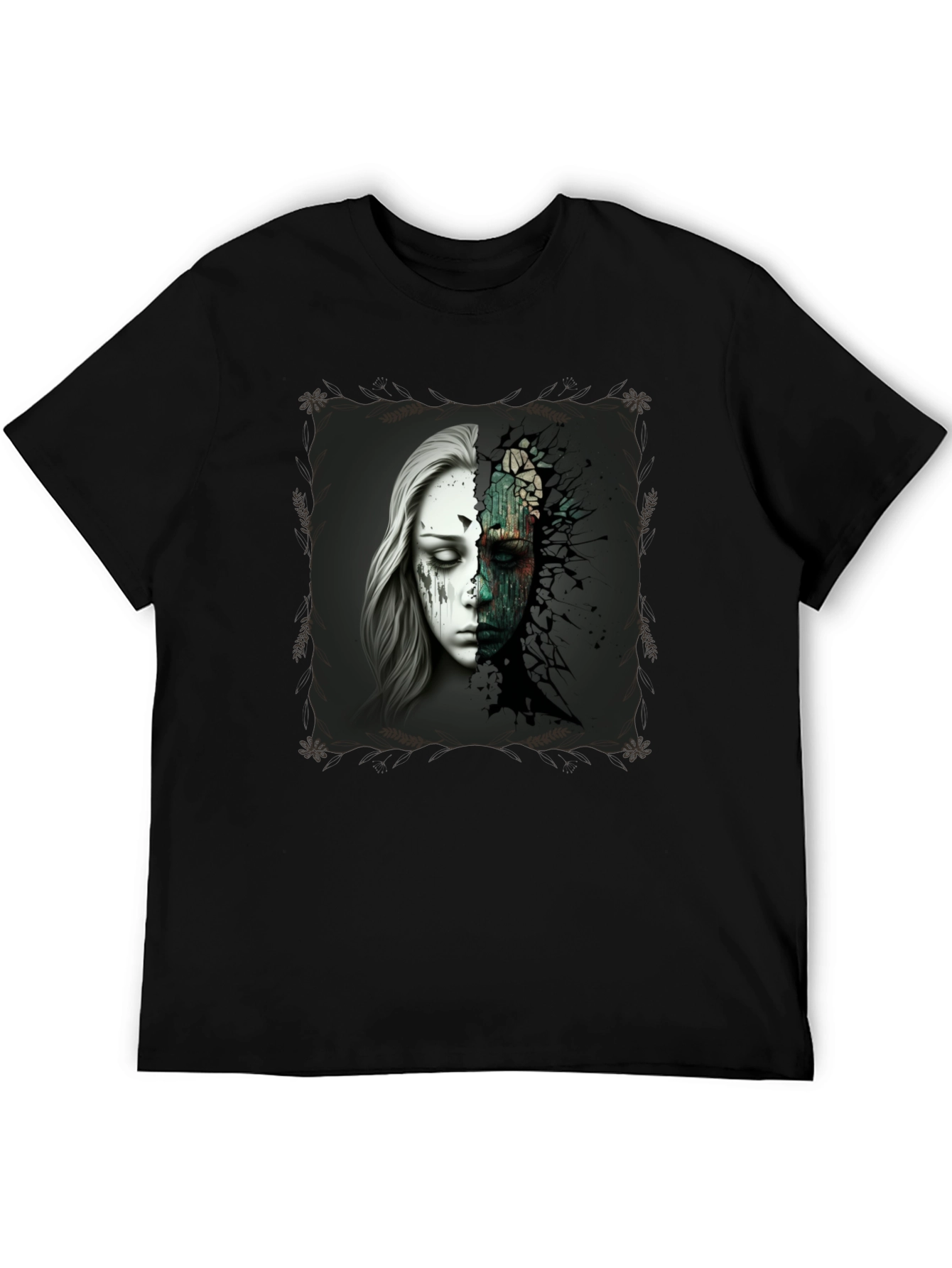 Distorted Reality Graphic Tee - Modern Art T-Shirt