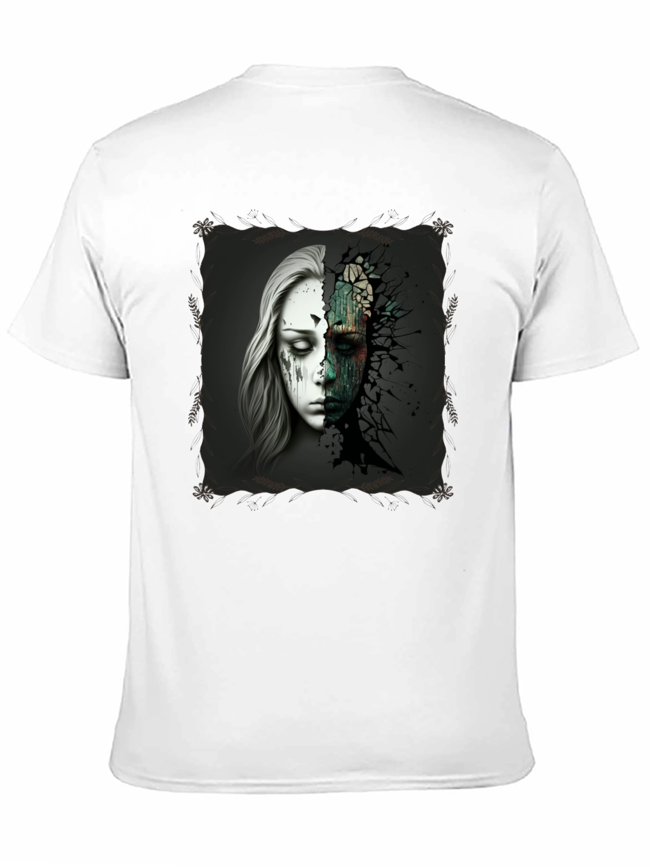 Distorted Reality Graphic Tee - Modern Art T-Shirt
