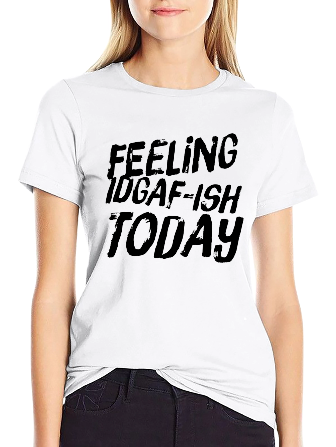 IDGAF-ish Today Black T-Shirt
