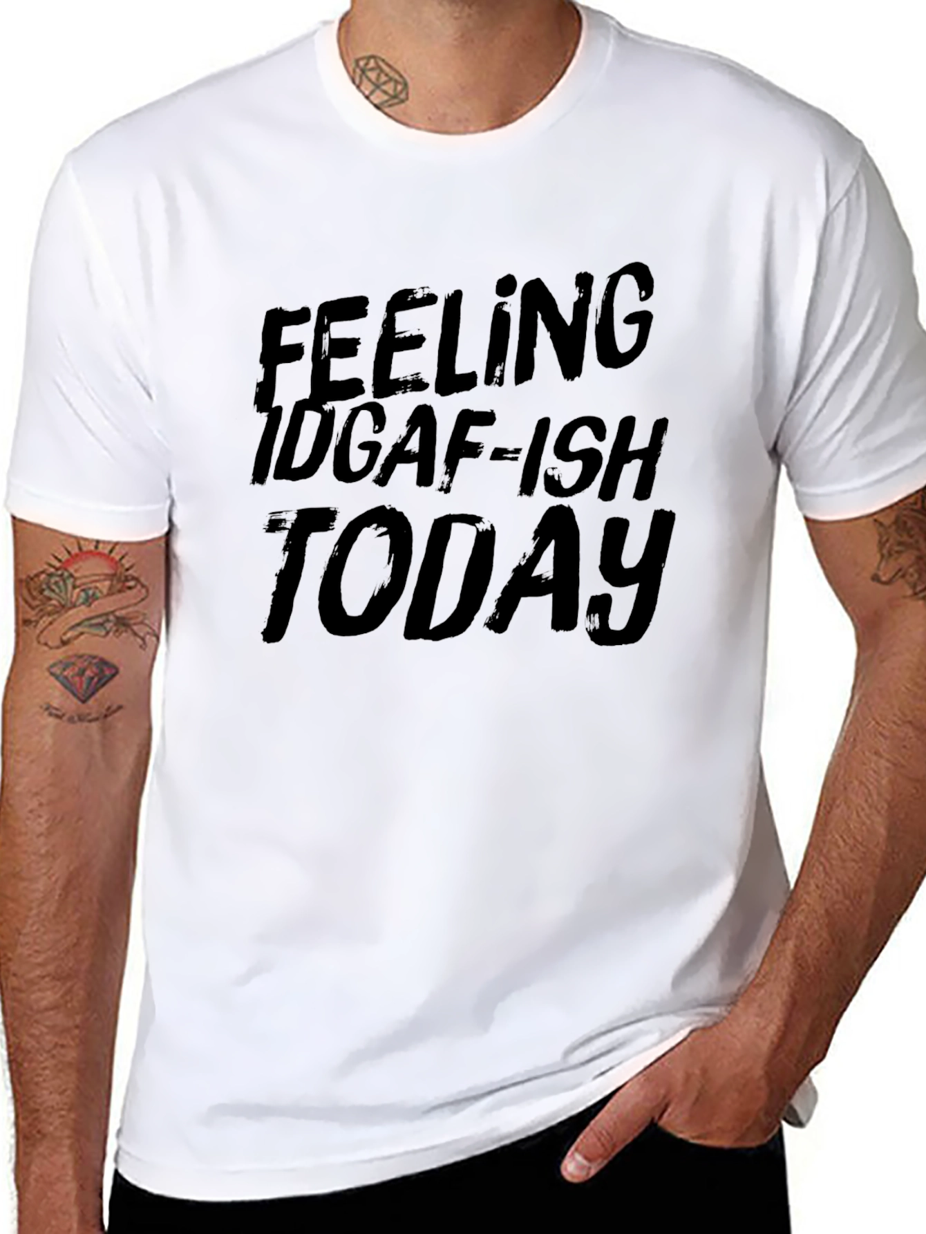 IDGAF-ish Today Black T-Shirt