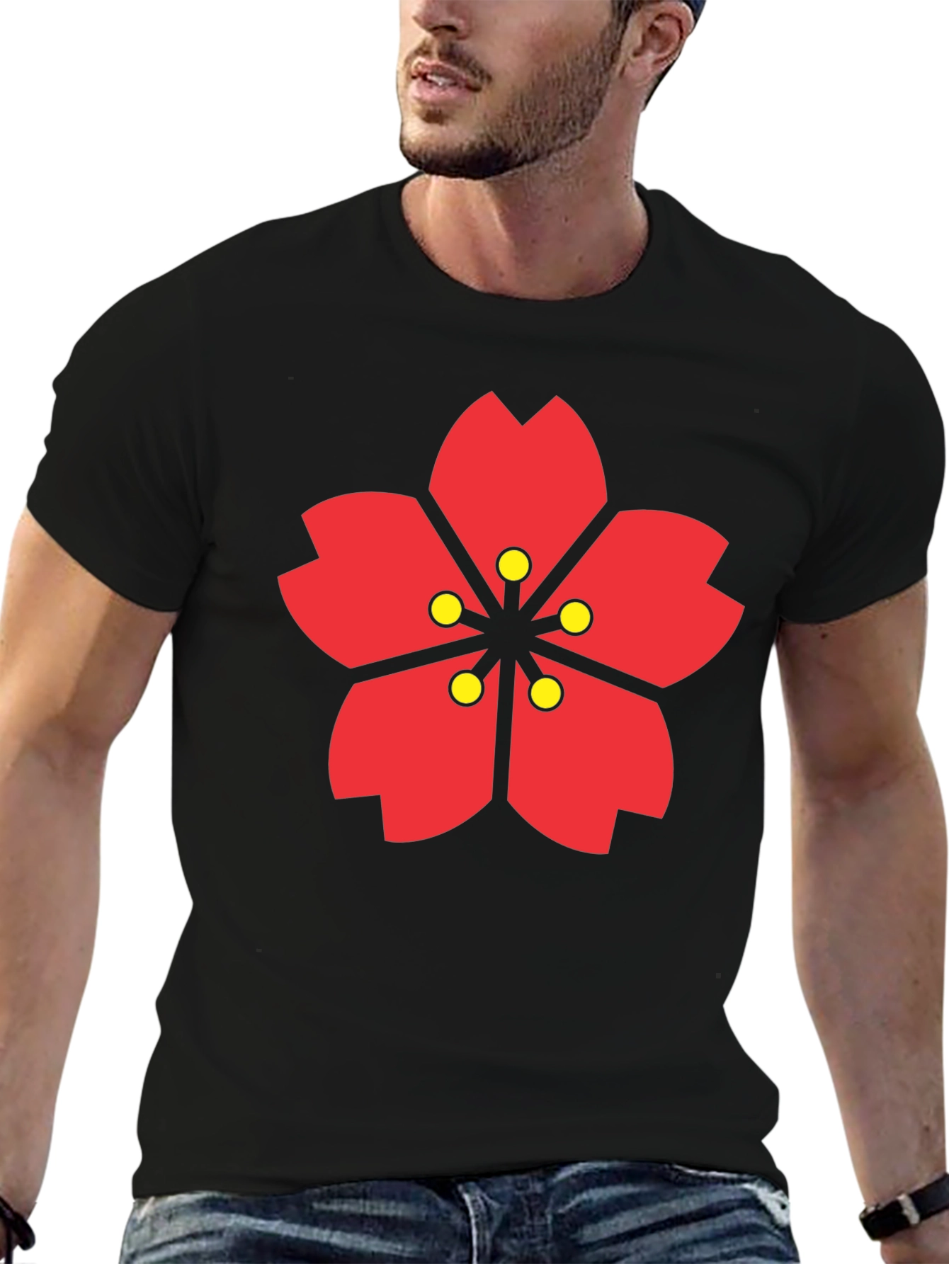 Sakura Flower Graphic T-Shirt