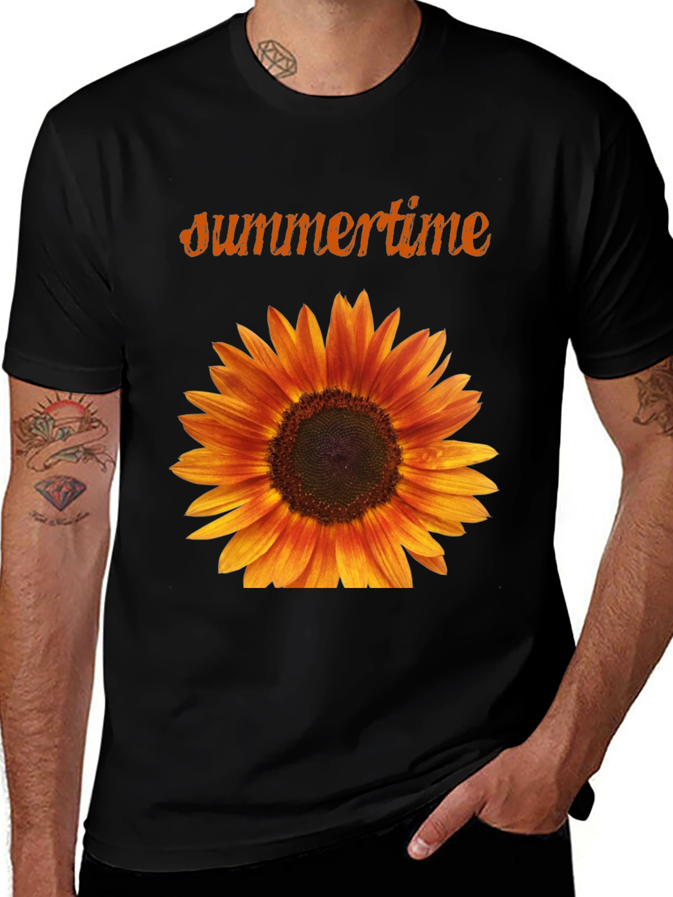 Summertime Sunflower Graphic T-Shirt