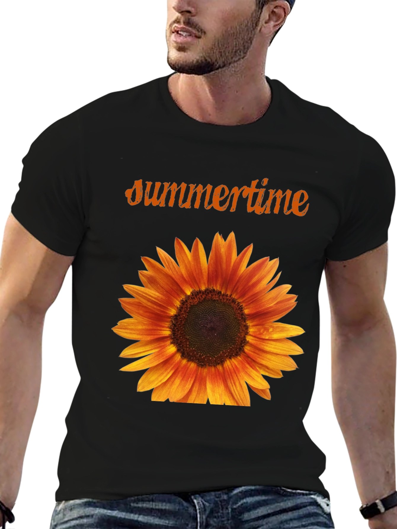 Summertime Sunflower Graphic T-Shirt