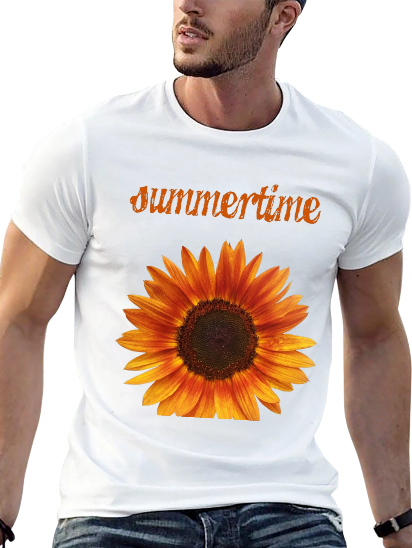 Summertime Sunflower Graphic T-Shirt