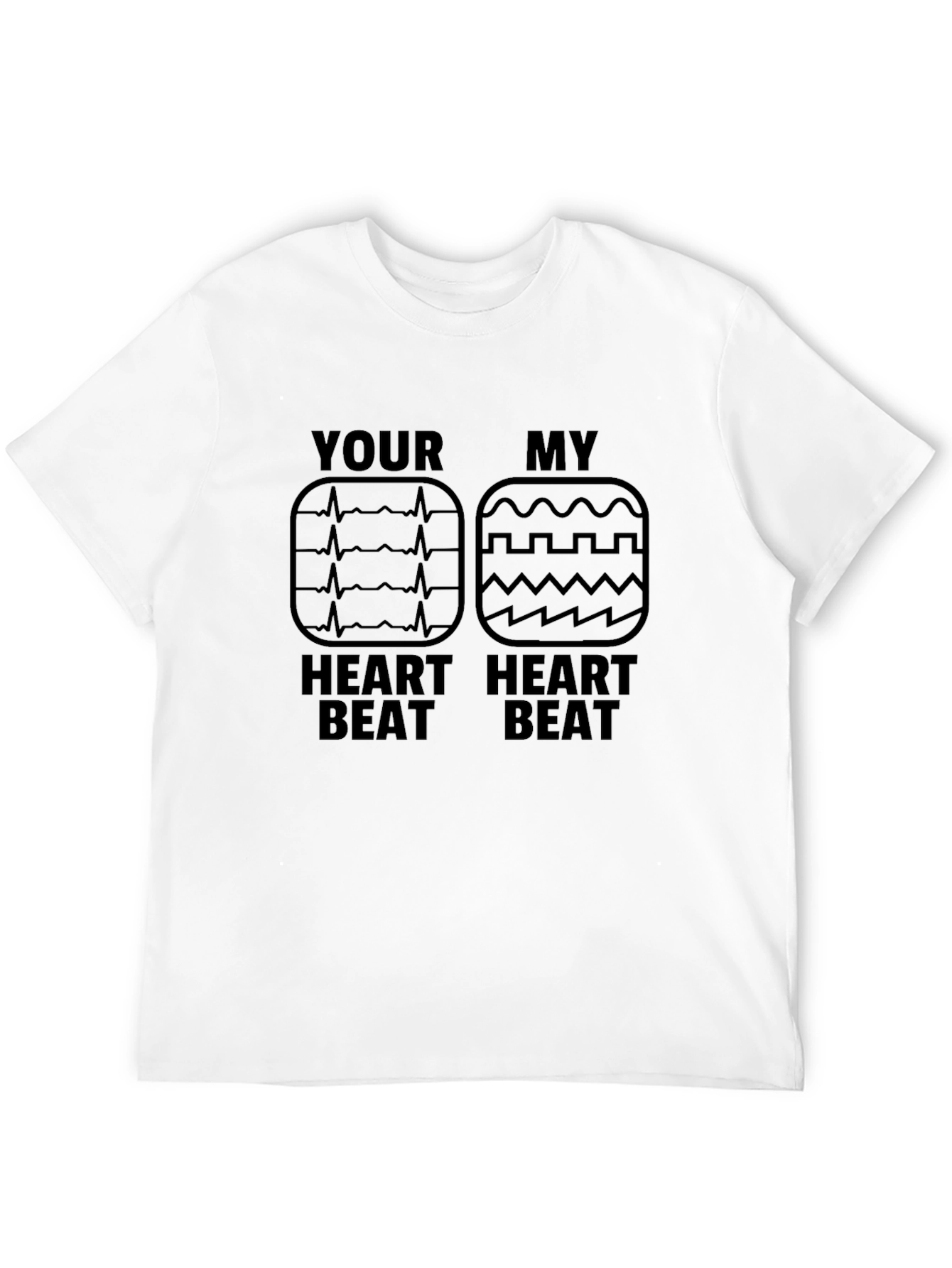 Your Heartbeat My Heartbeat T-Shirt Funny Love Tee
