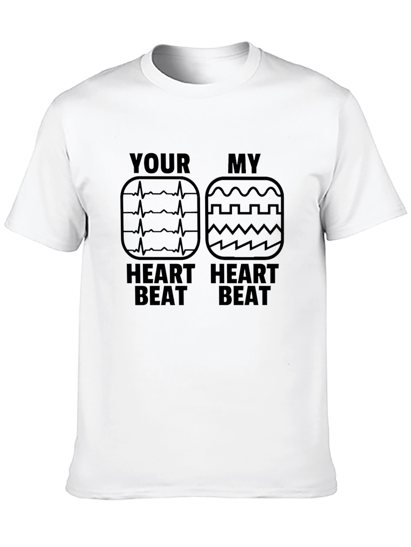 Your Heartbeat My Heartbeat T-Shirt Funny Love Tee