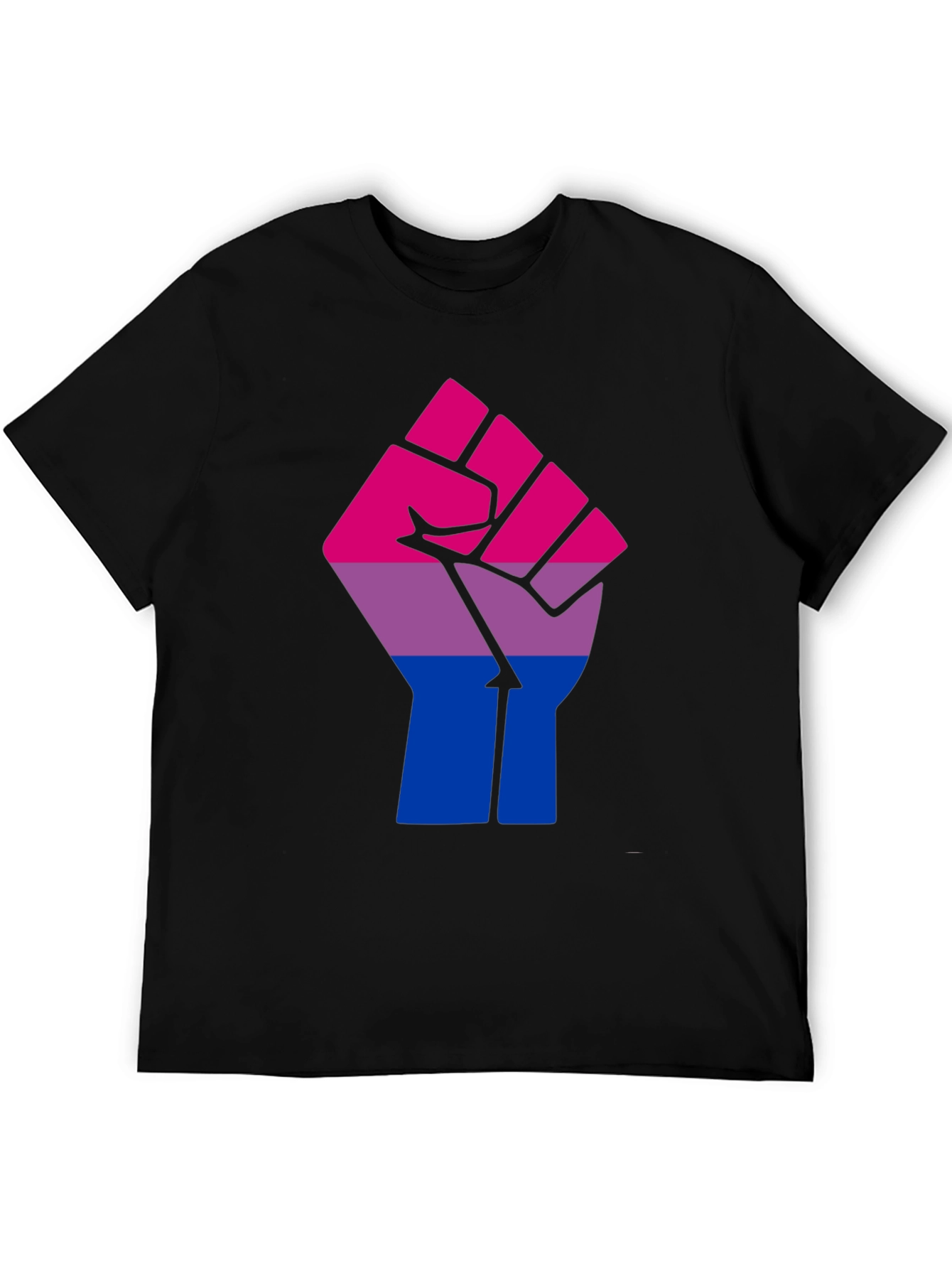 Bisexual Pride Fist Graphic T-Shirt