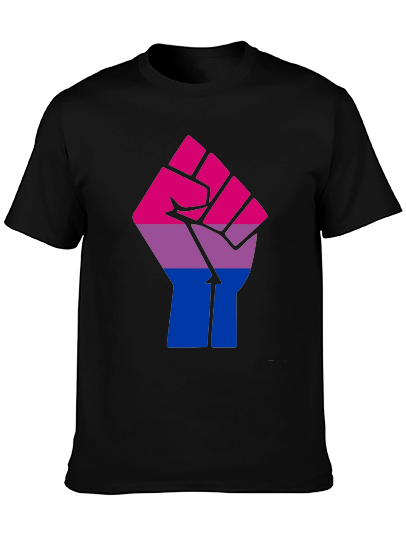 Bisexual Pride Fist Graphic T-Shirt