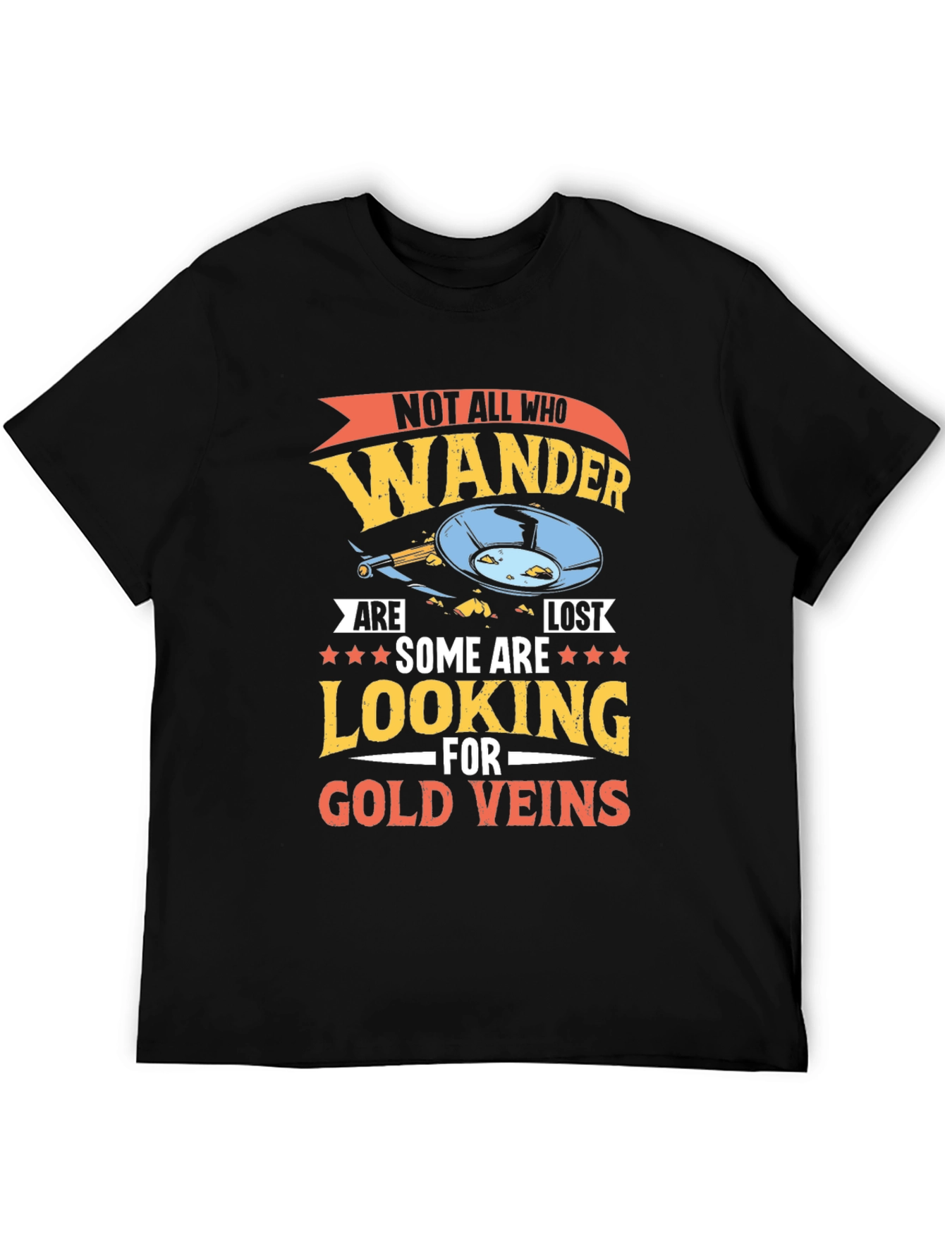 Wanderer Gold Veins Graphic T-Shirt - Adventure Awaits!