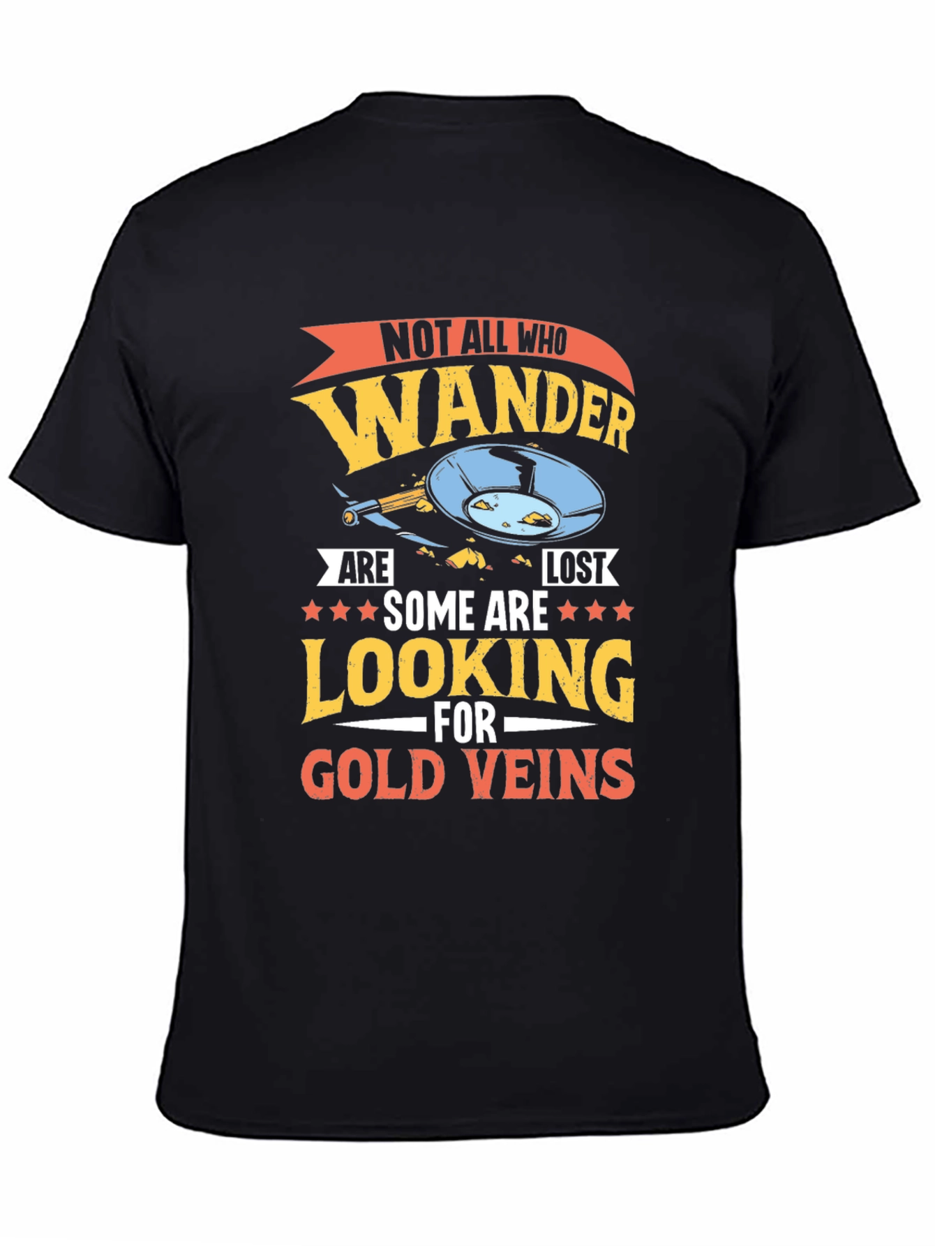 Wanderer Gold Veins Graphic T-Shirt - Adventure Awaits!