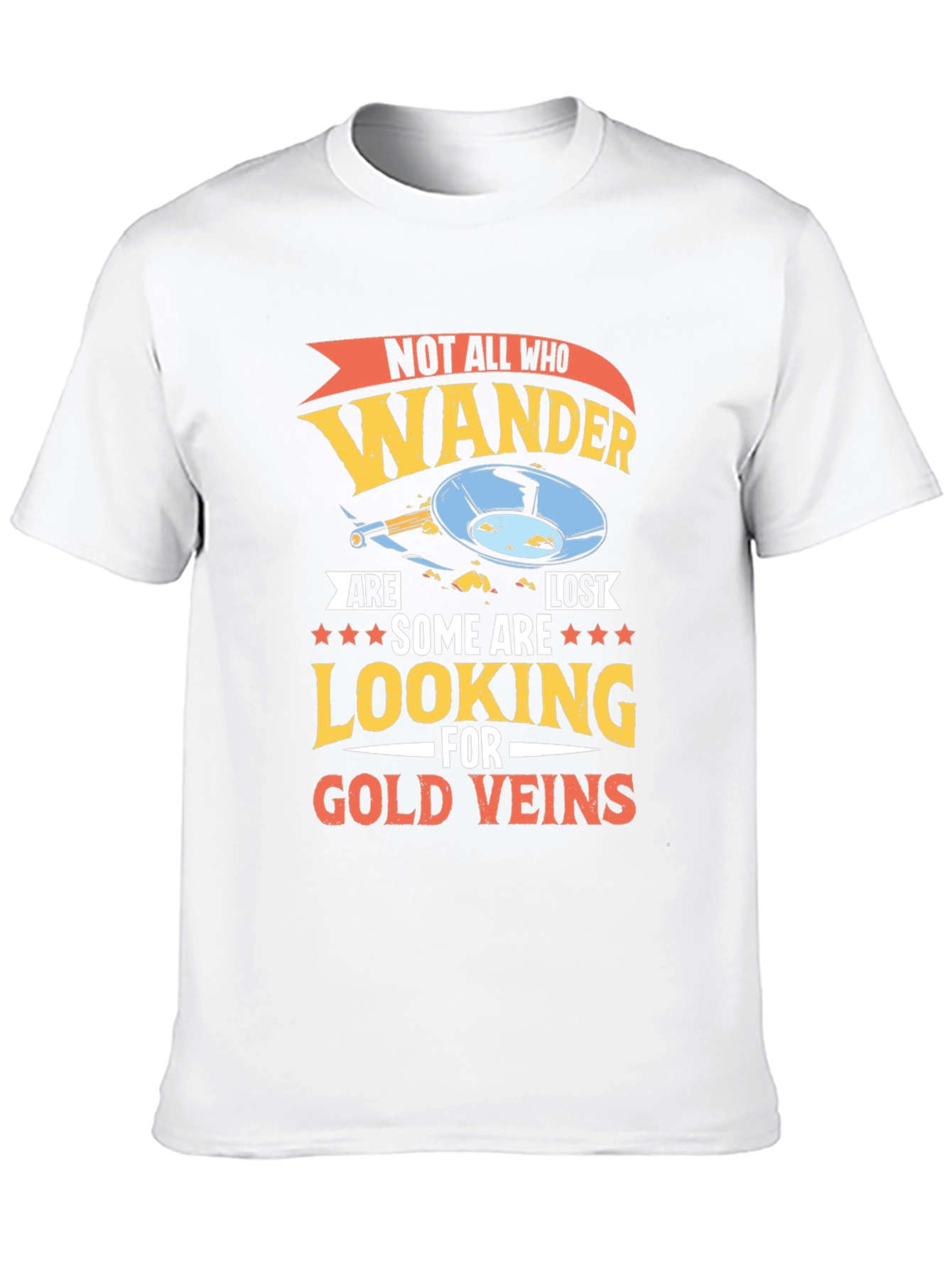 Wanderer Gold Veins Graphic T-Shirt - Adventure Awaits!
