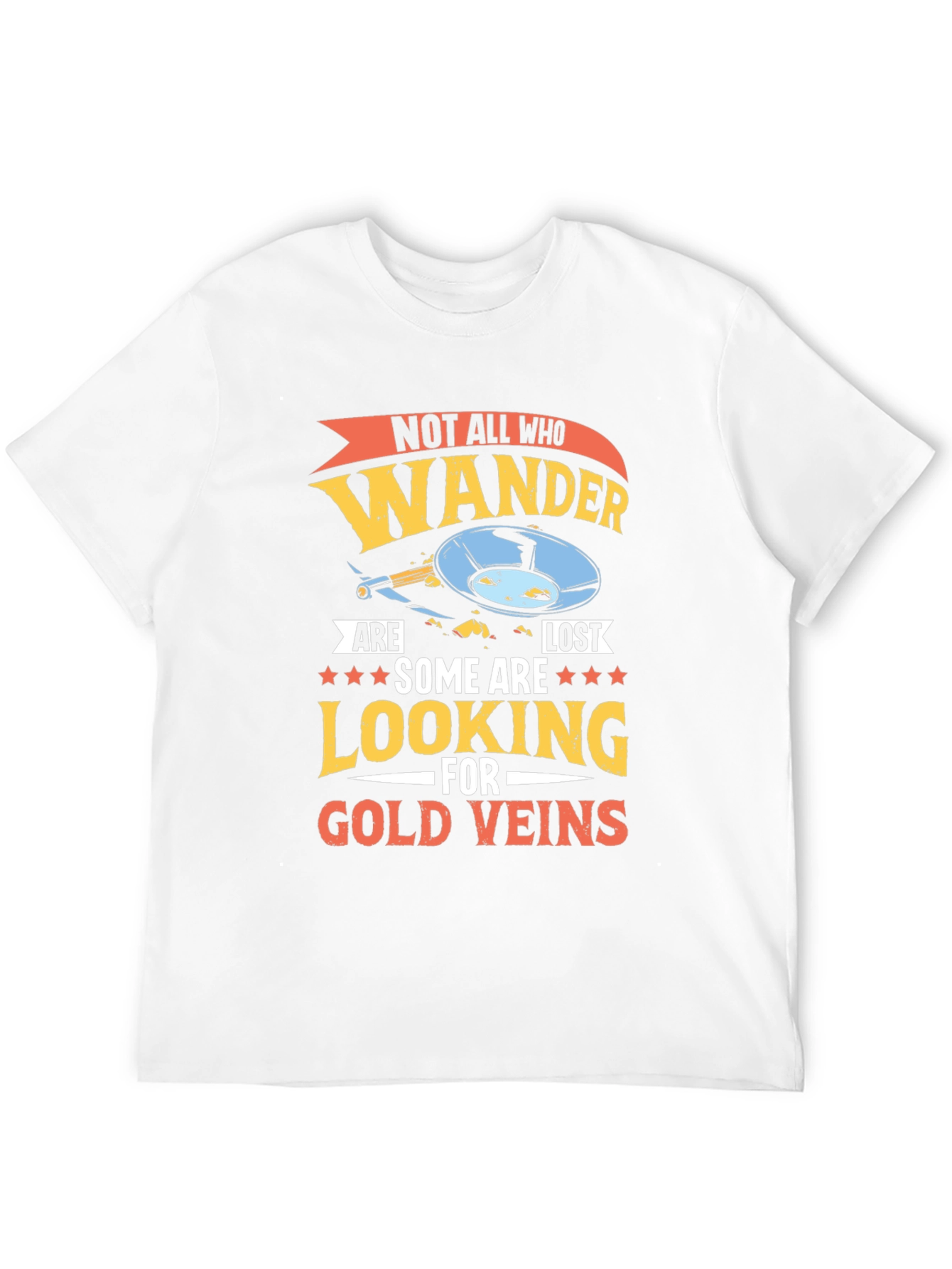 Wanderer Gold Veins Graphic T-Shirt - Adventure Awaits!