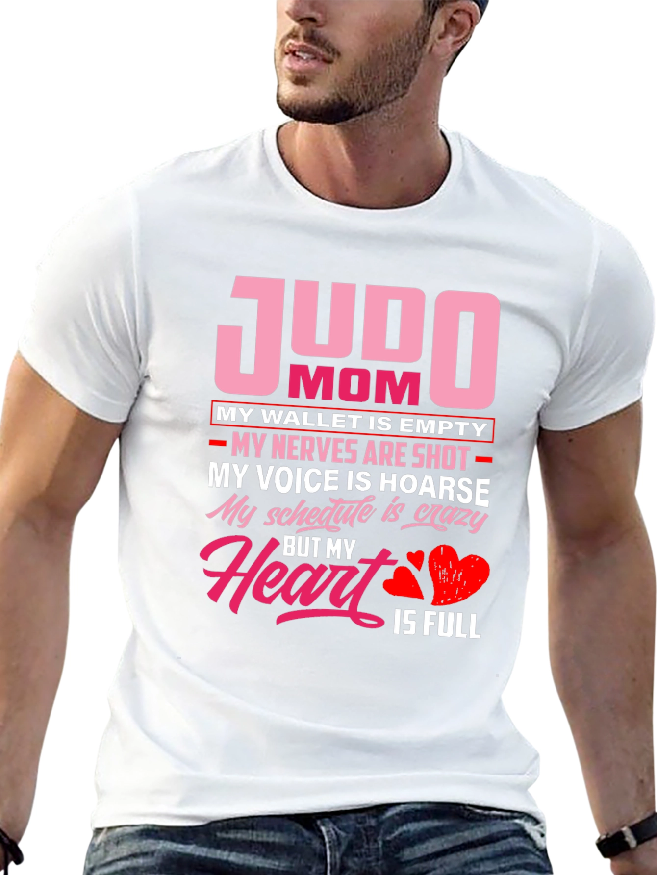 Judo Mom T-Shirt - Heart is Full