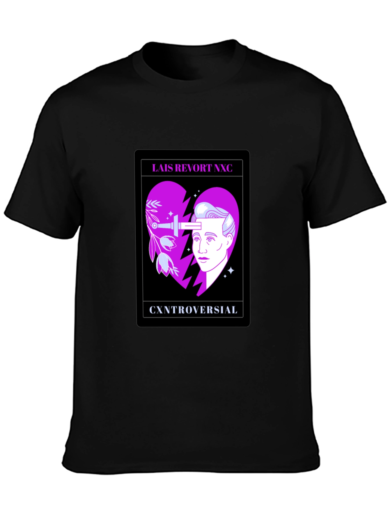 Controversial Heart Graphic T-Shirt