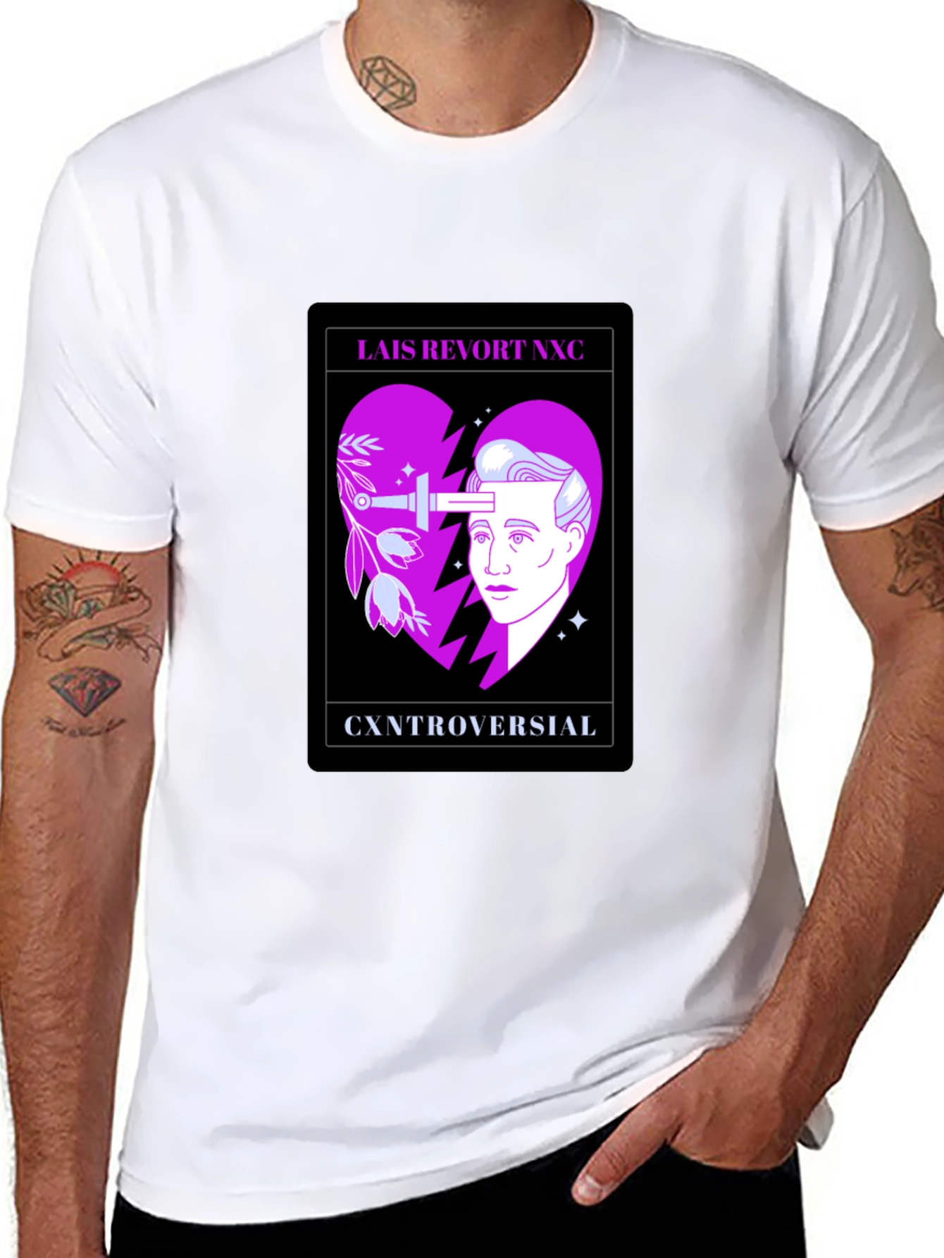 Controversial Heart Graphic T-Shirt