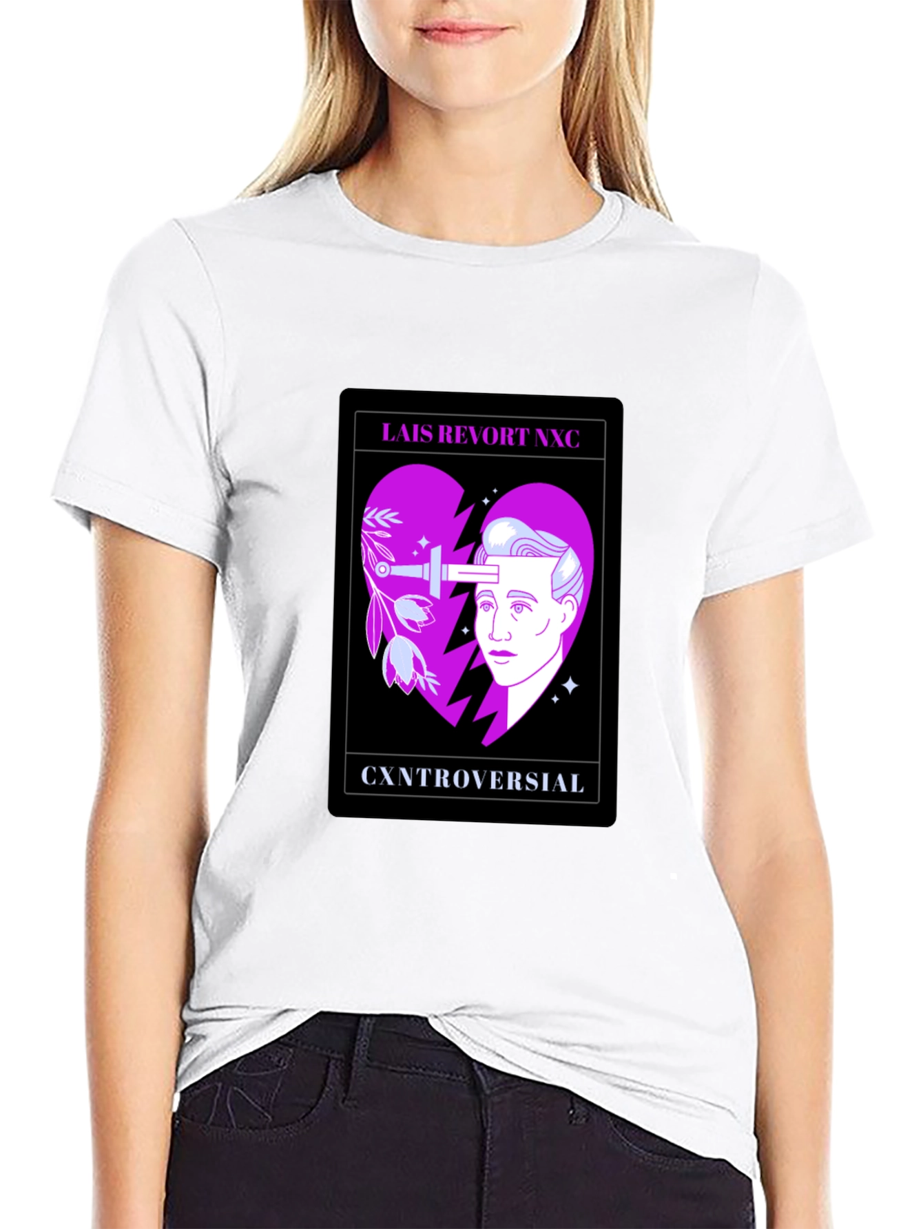 Controversial Heart Graphic T-Shirt