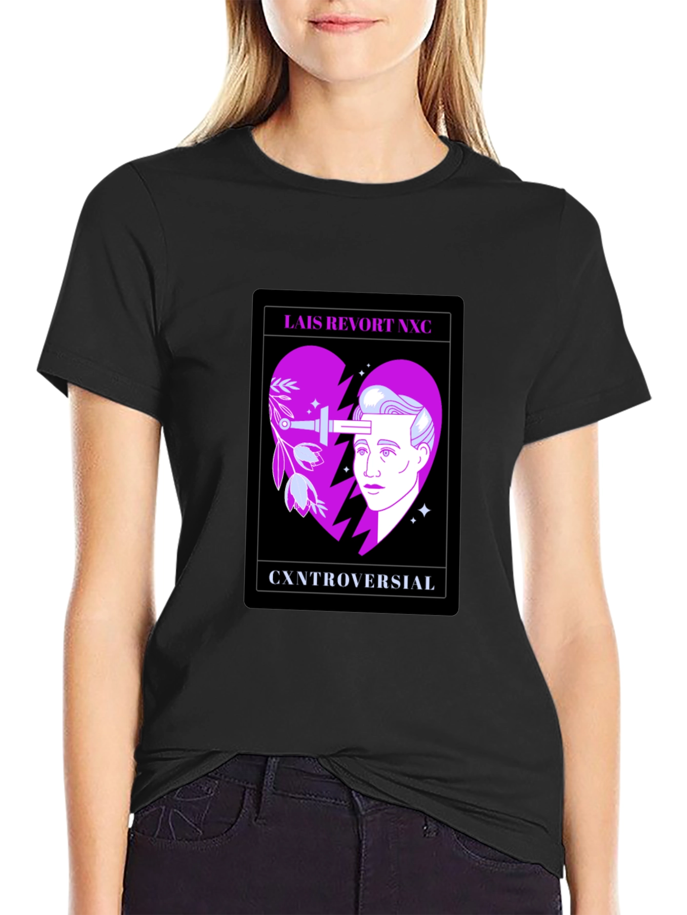 Controversial Heart Graphic T-Shirt
