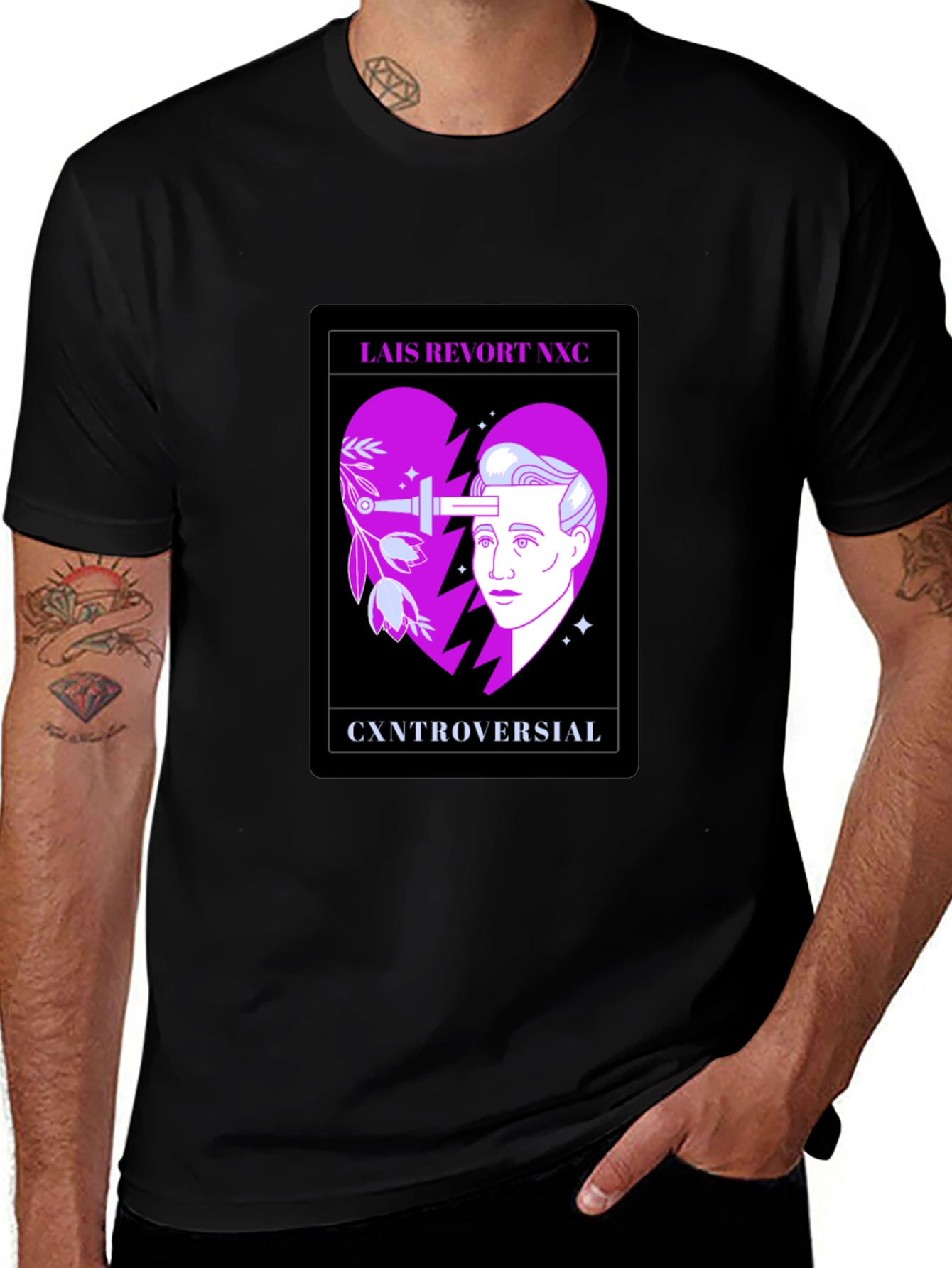 Controversial Heart Graphic T-Shirt