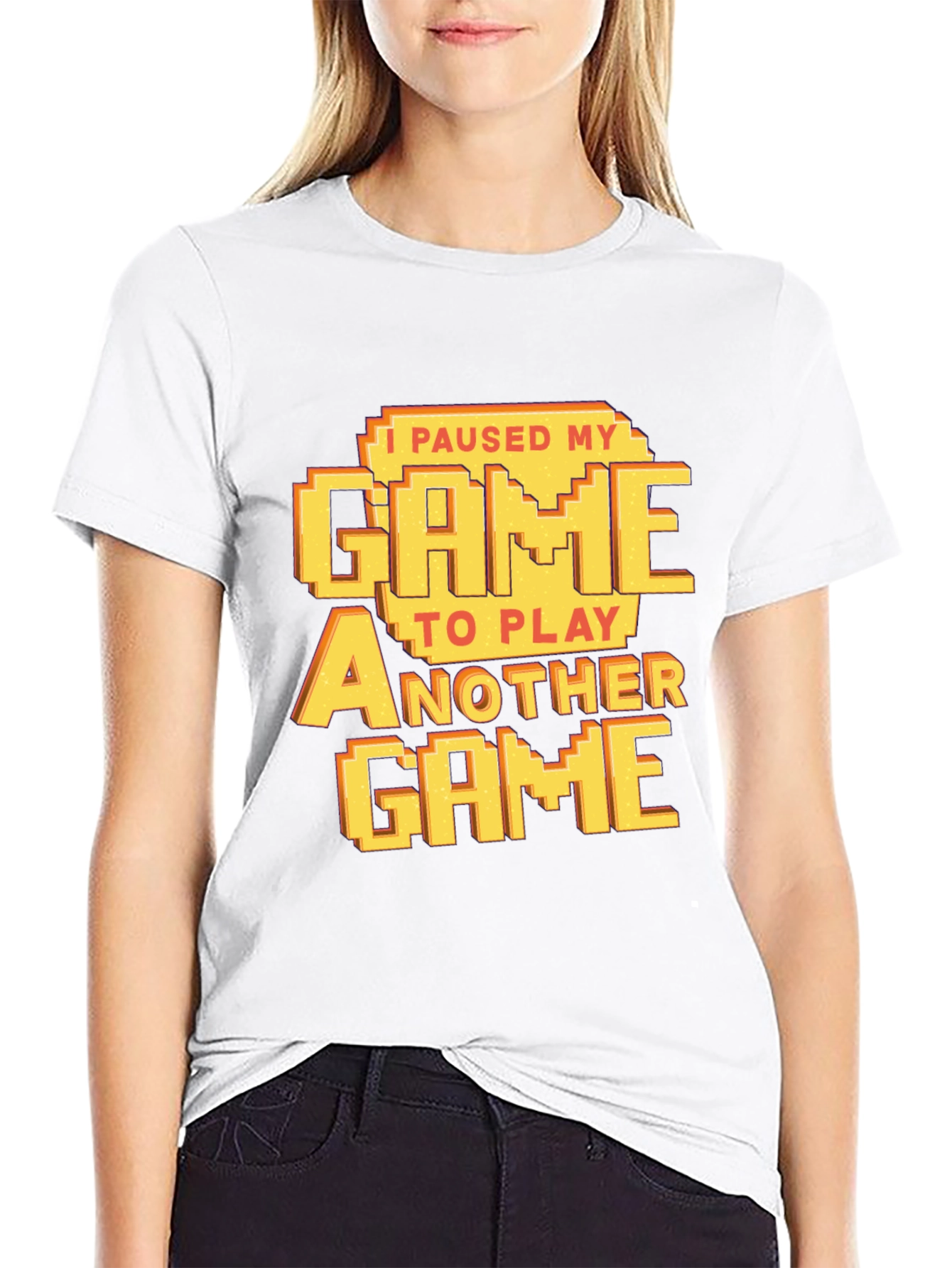Funny Gamer T-Shirt - I Paused My Game