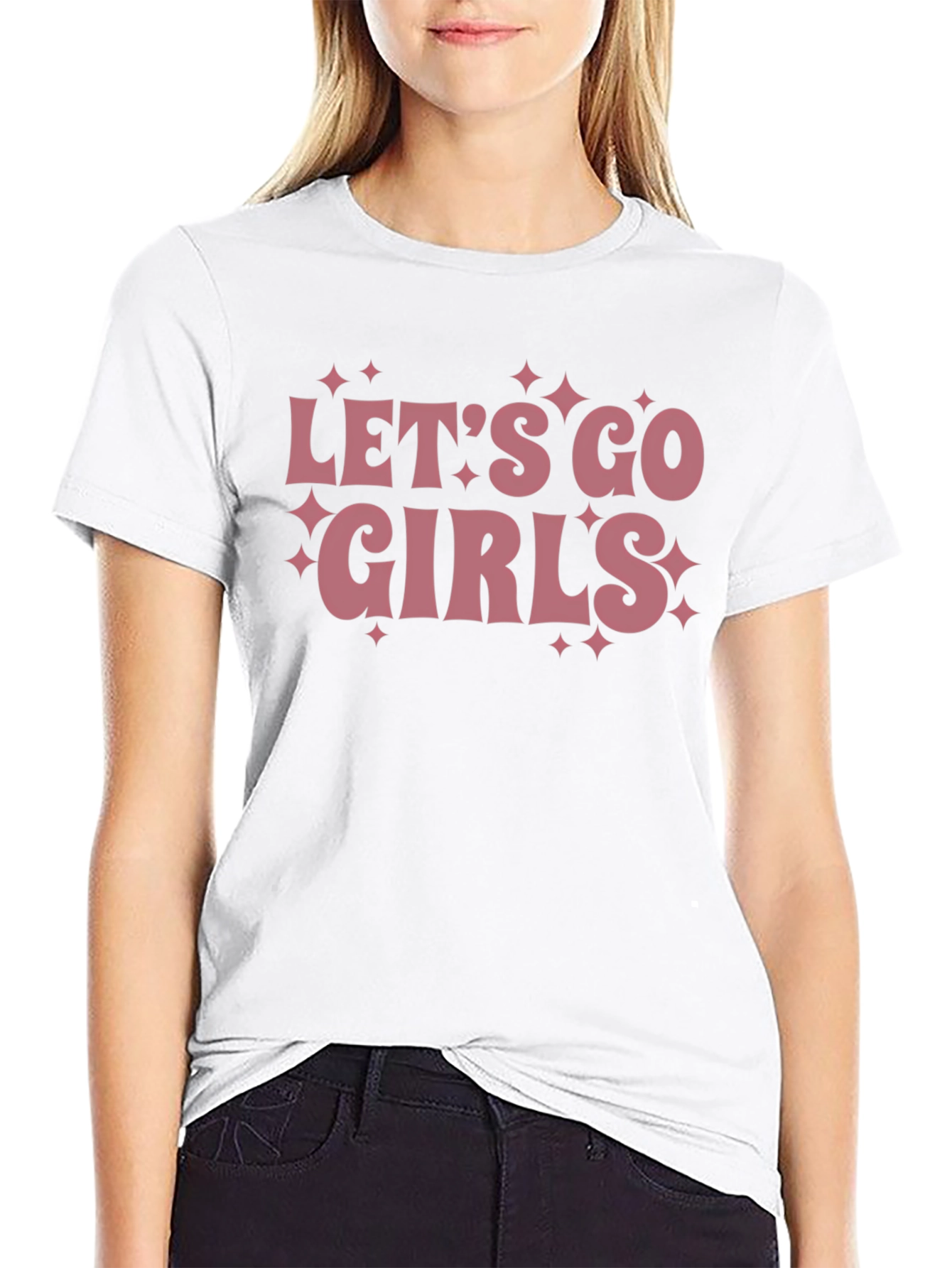 Lets Go Girls Graphic T-Shirt - Black