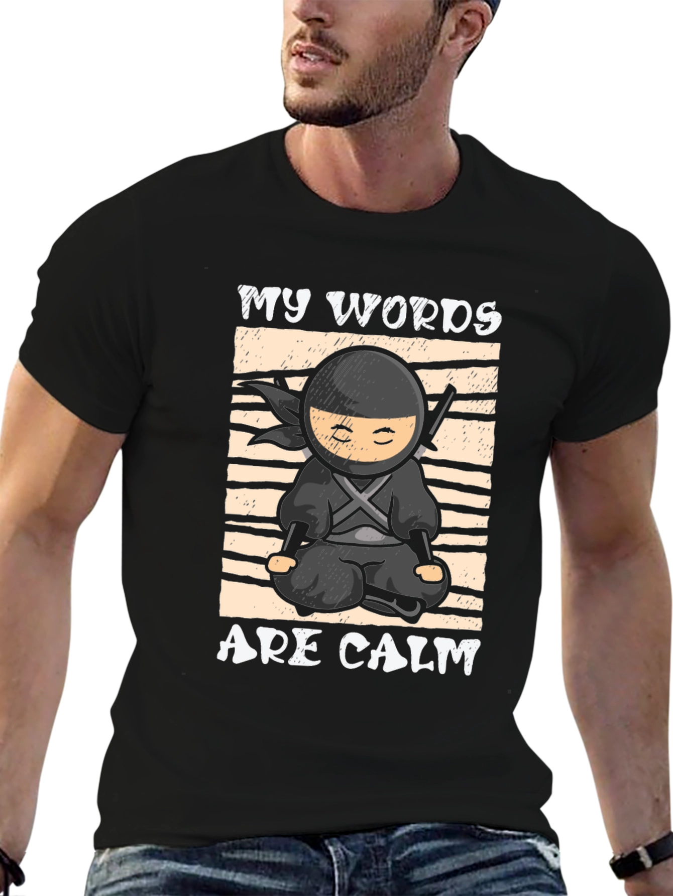 Calm Ninja T-Shirt - Black