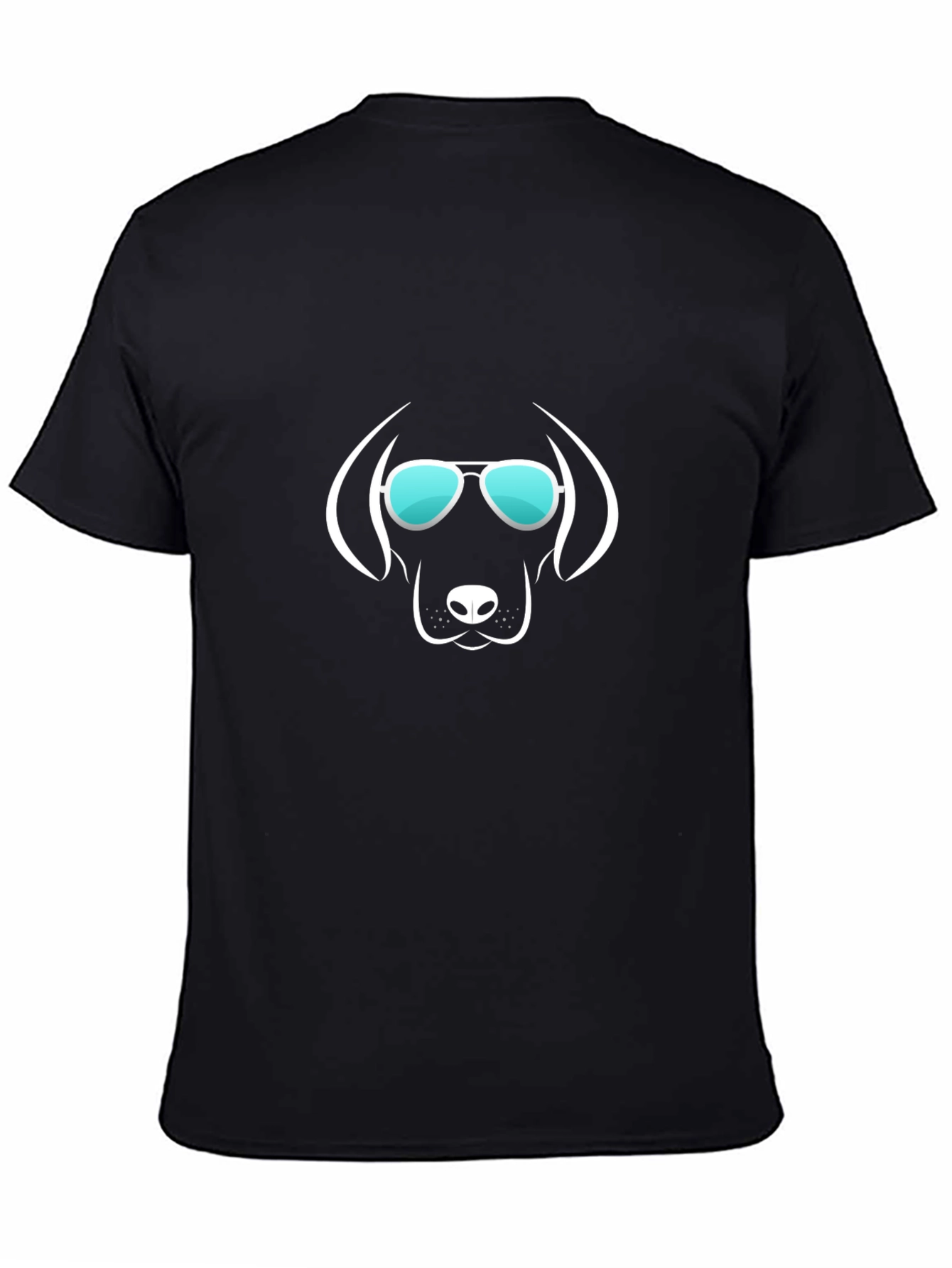 Cool Dog Graphic T-Shirt - Black