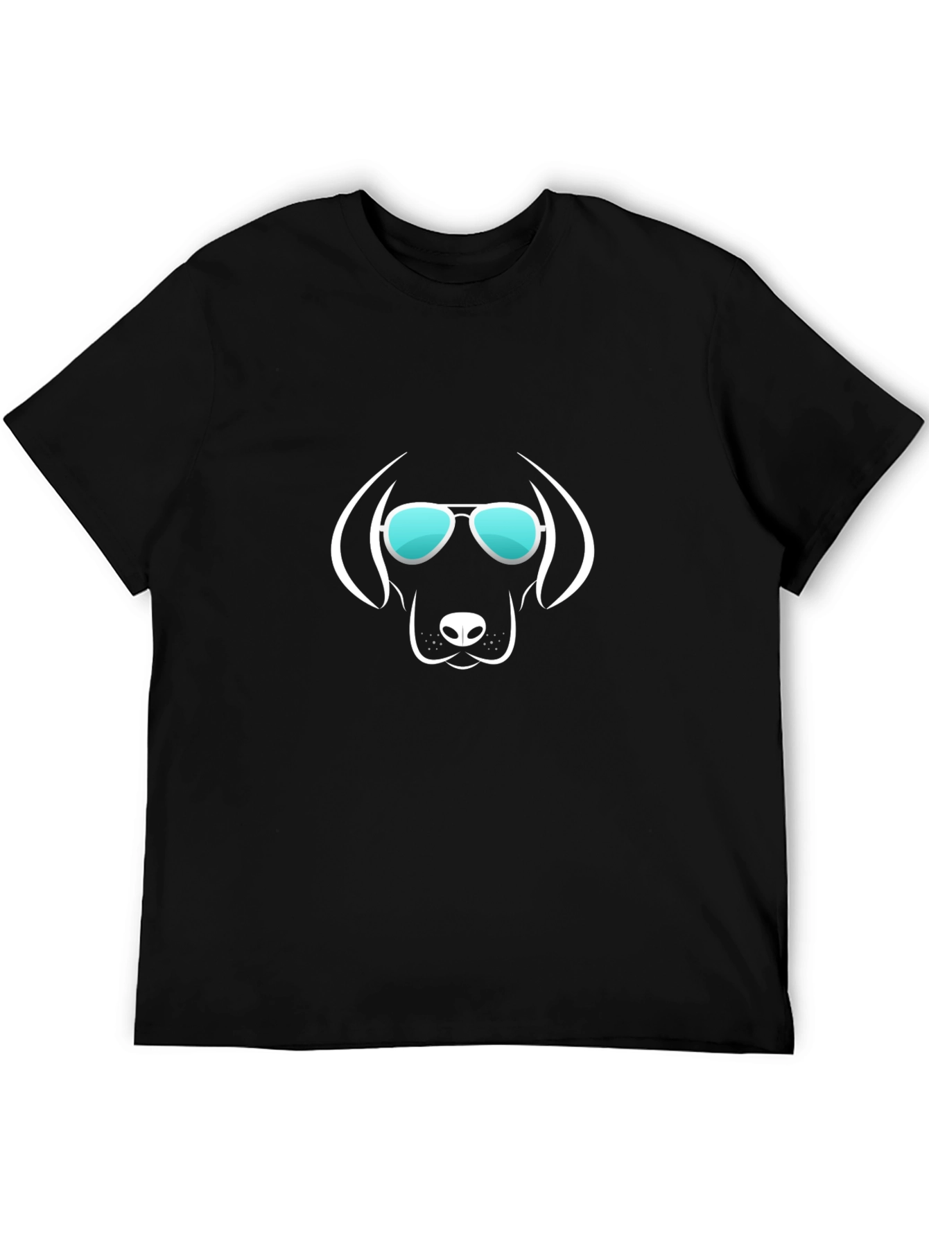 Cool Dog Graphic T-Shirt - Black