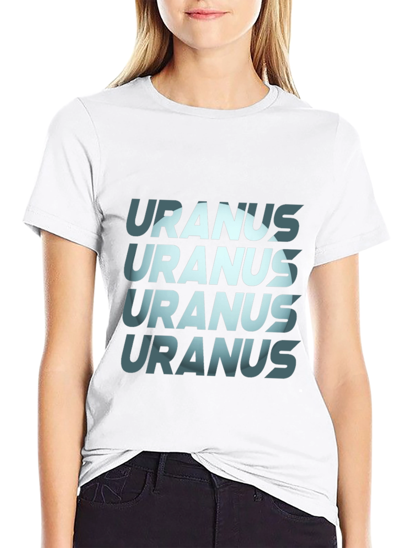 Uranus Graphic Print Tee - Bold Statement T-Shirt