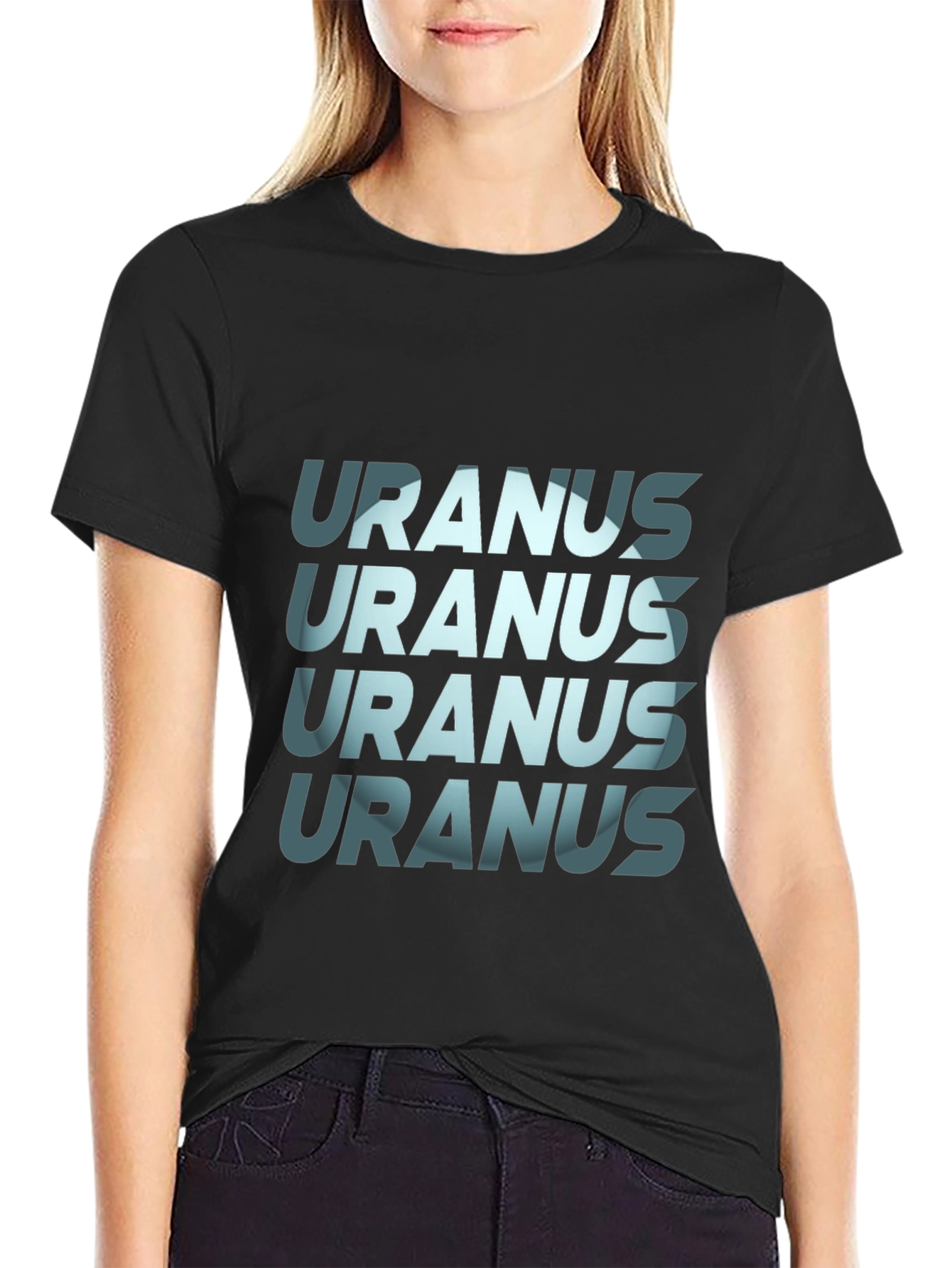 Uranus Graphic Print Tee - Bold Statement T-Shirt