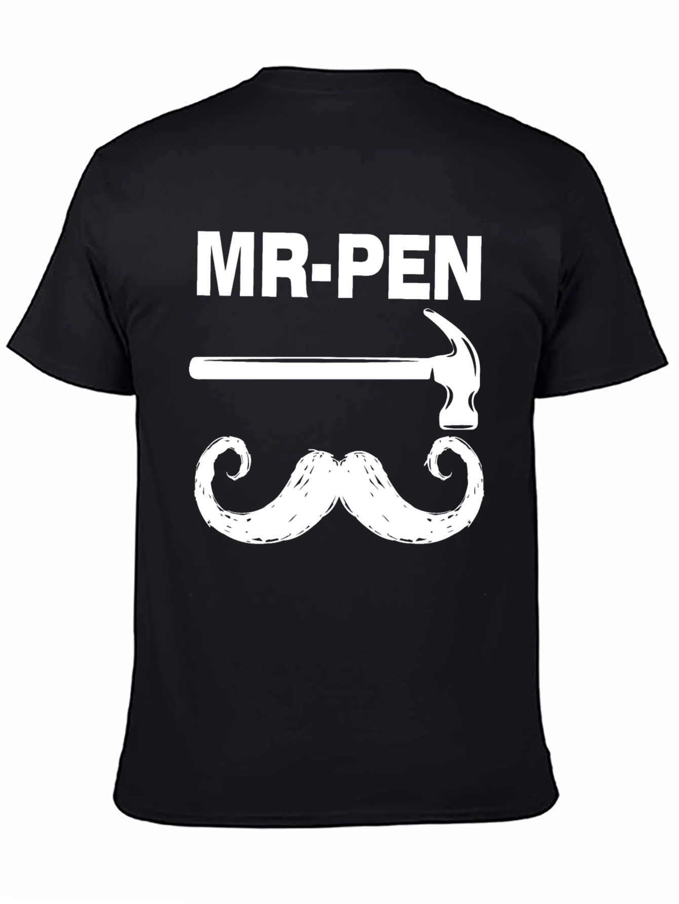 Mr. Pen T-Shirt Hammer Mustache