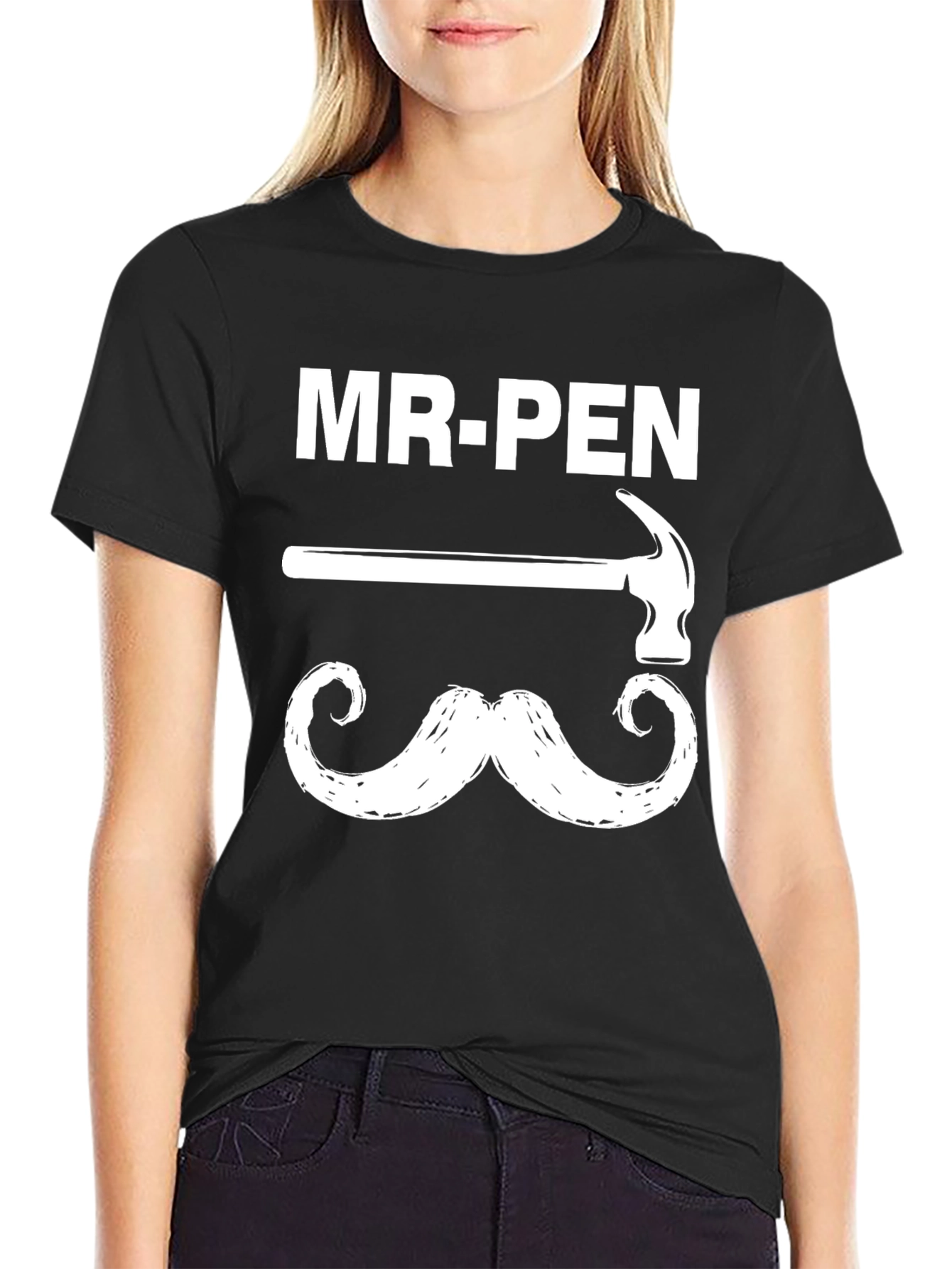 Mr. Pen T-Shirt Hammer Mustache