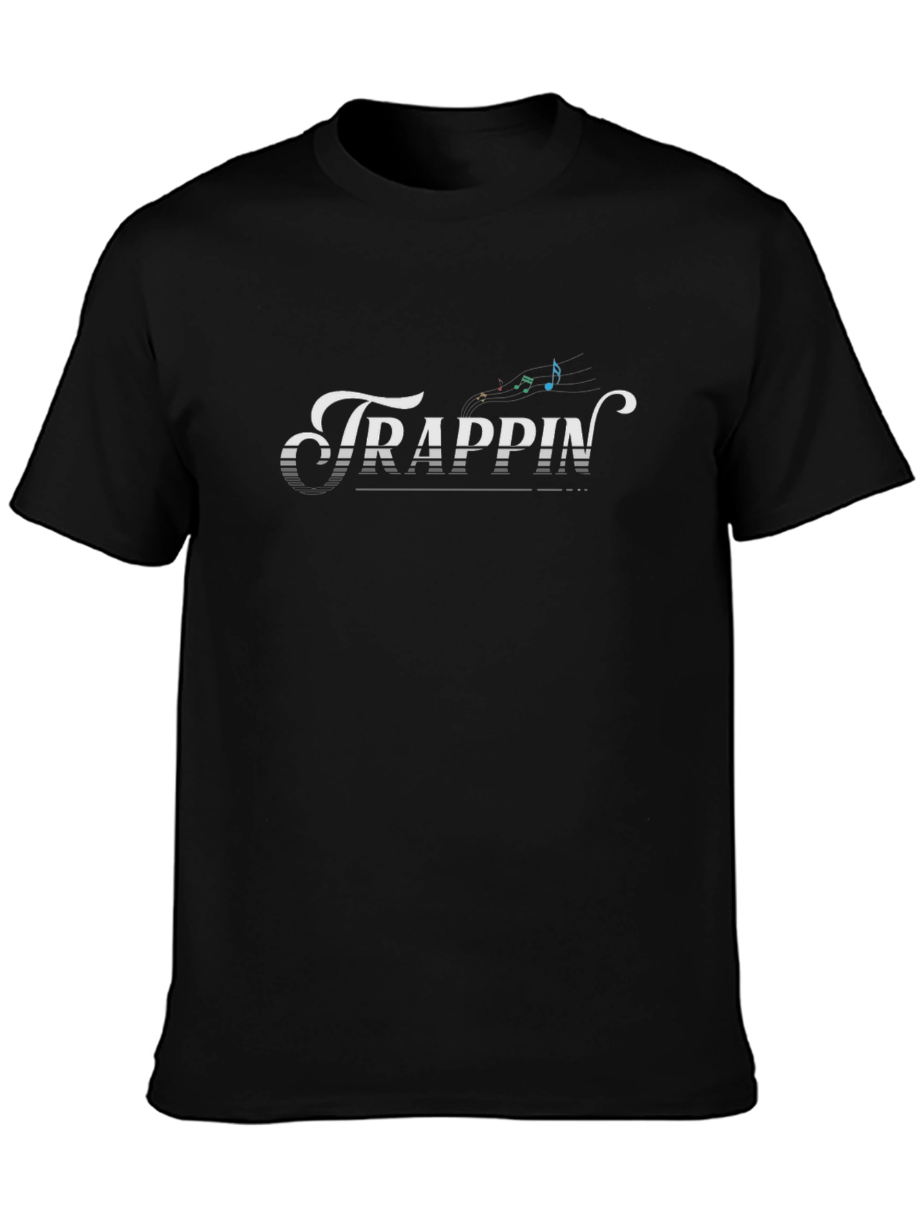 Trappin Graphic Tee - Music Lovers Black T-Shirt