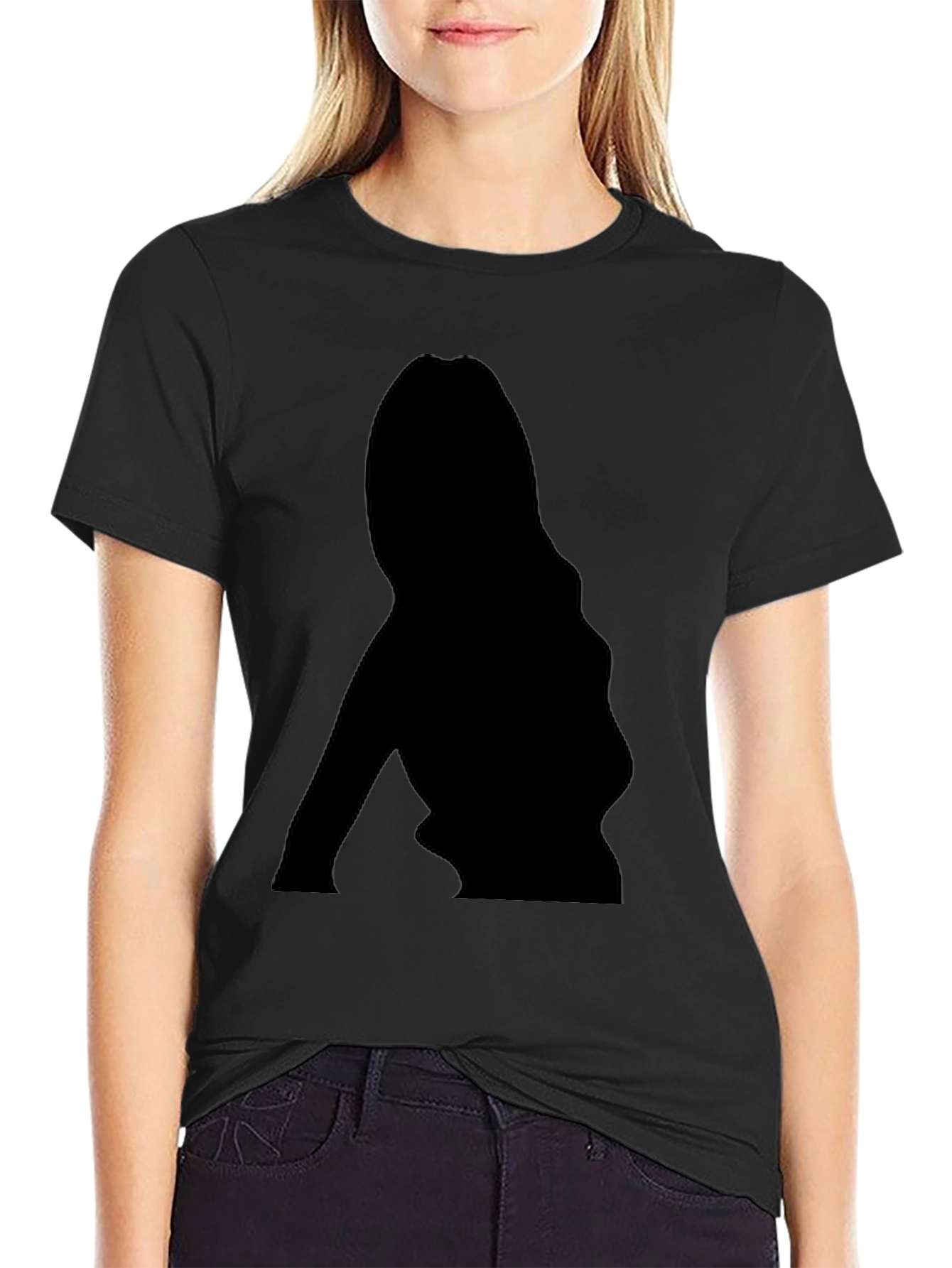 Silhouette Graphic Black T-Shirt