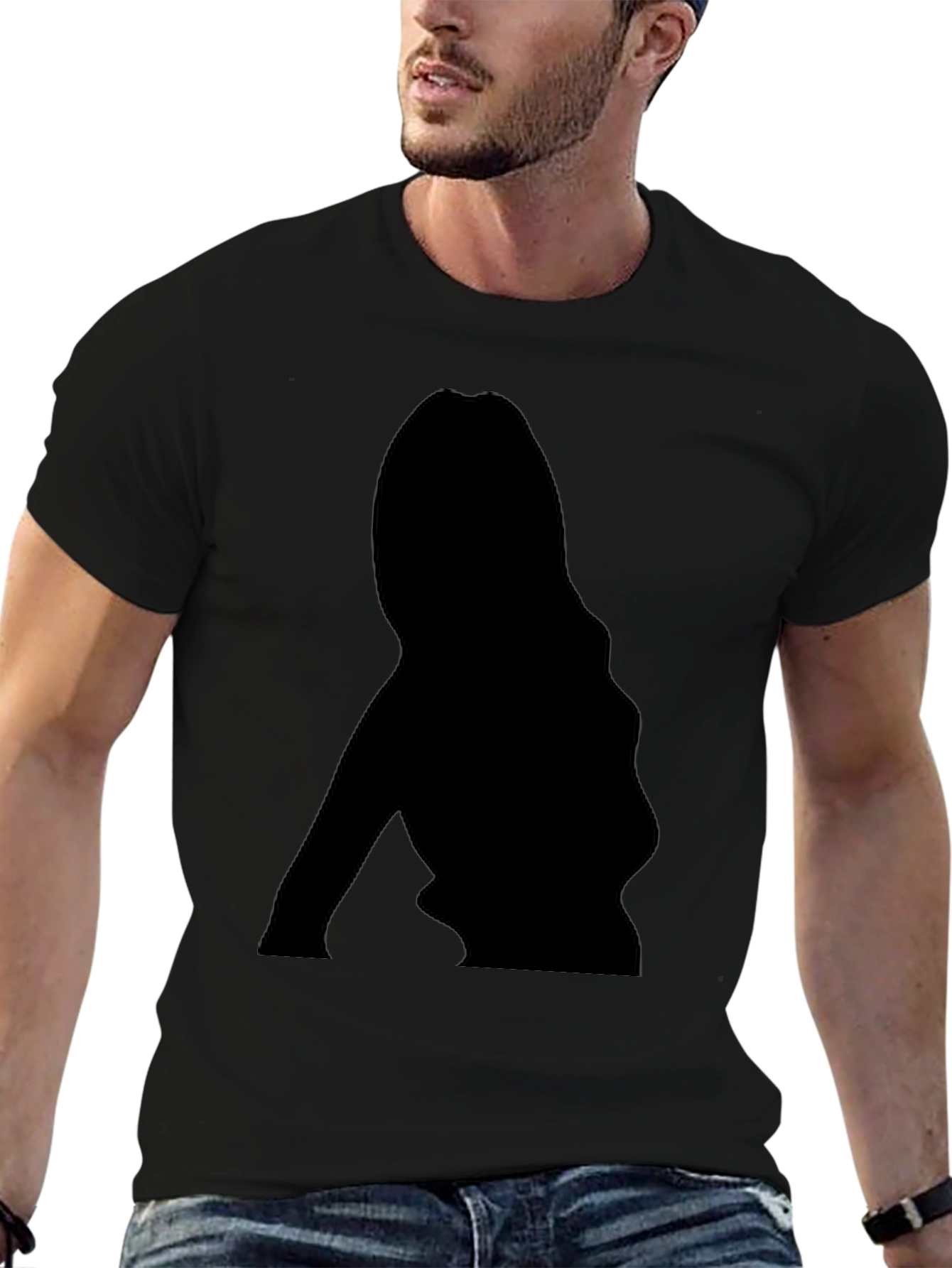 Silhouette Graphic Black T-Shirt