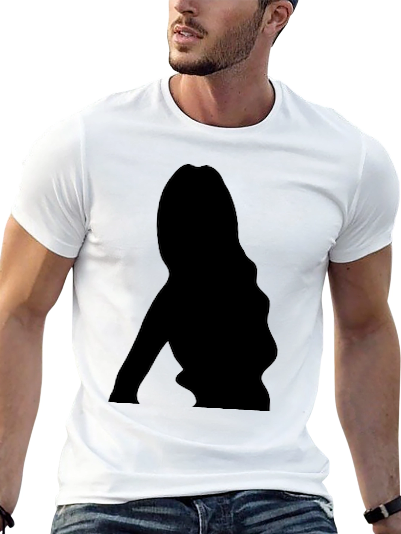 Silhouette Graphic Black T-Shirt