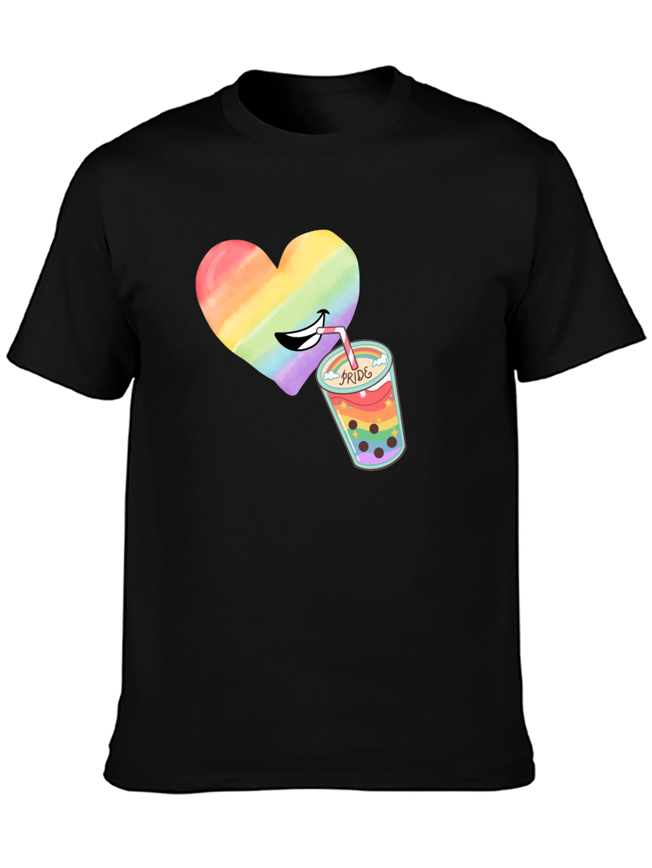 Pride Heart Bubble Tea T-Shirt