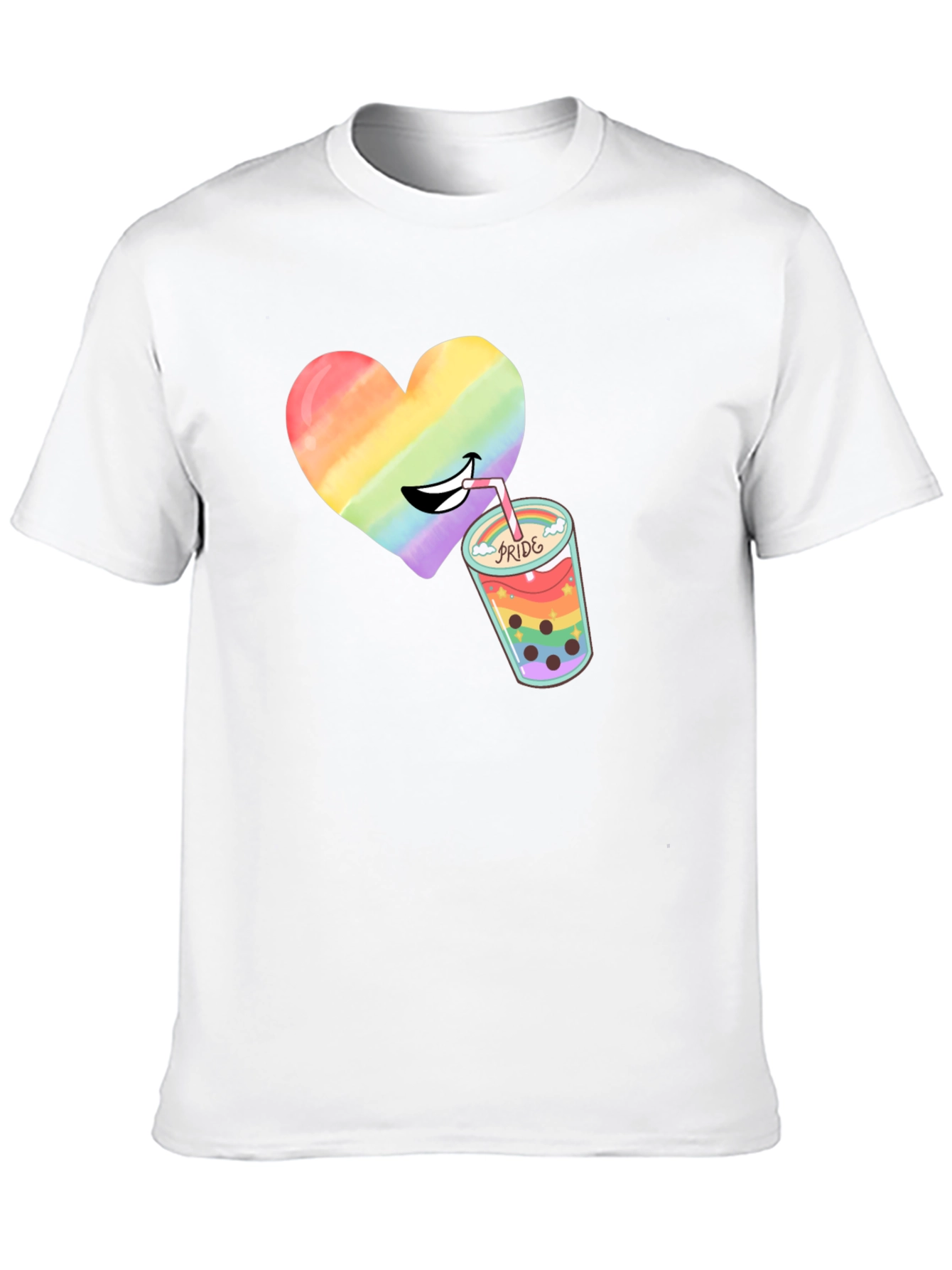 Pride Heart Bubble Tea T-Shirt