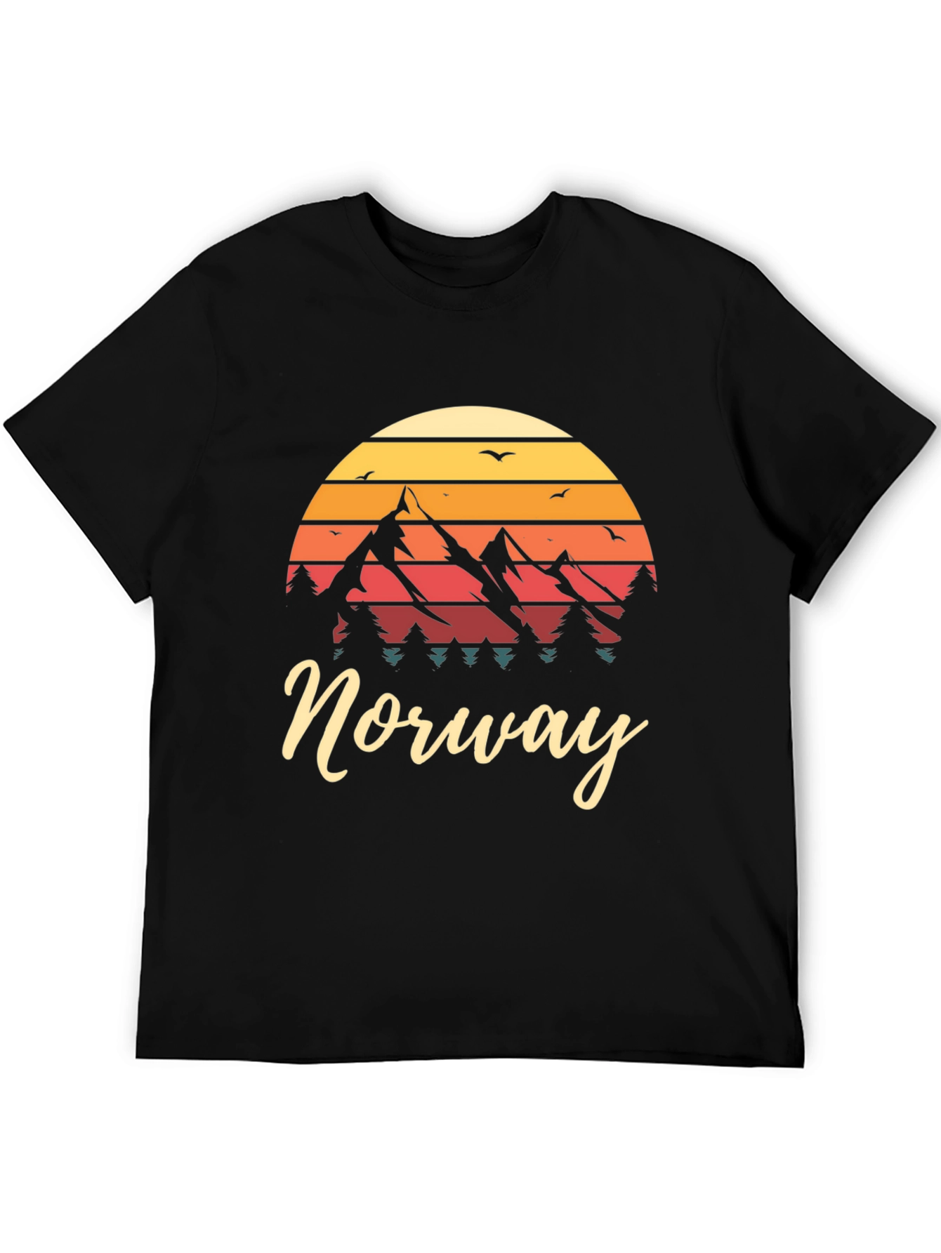 Norway Mountain Sunset Graphic Tee