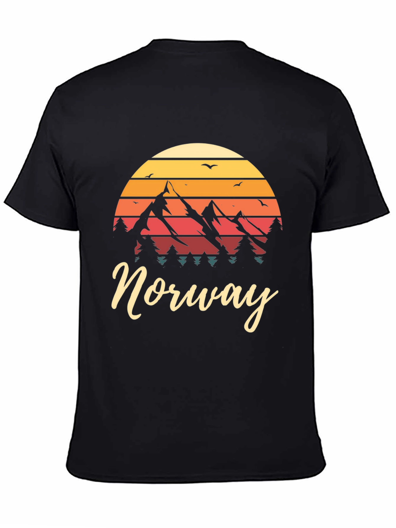 Norway Mountain Sunset Graphic Tee