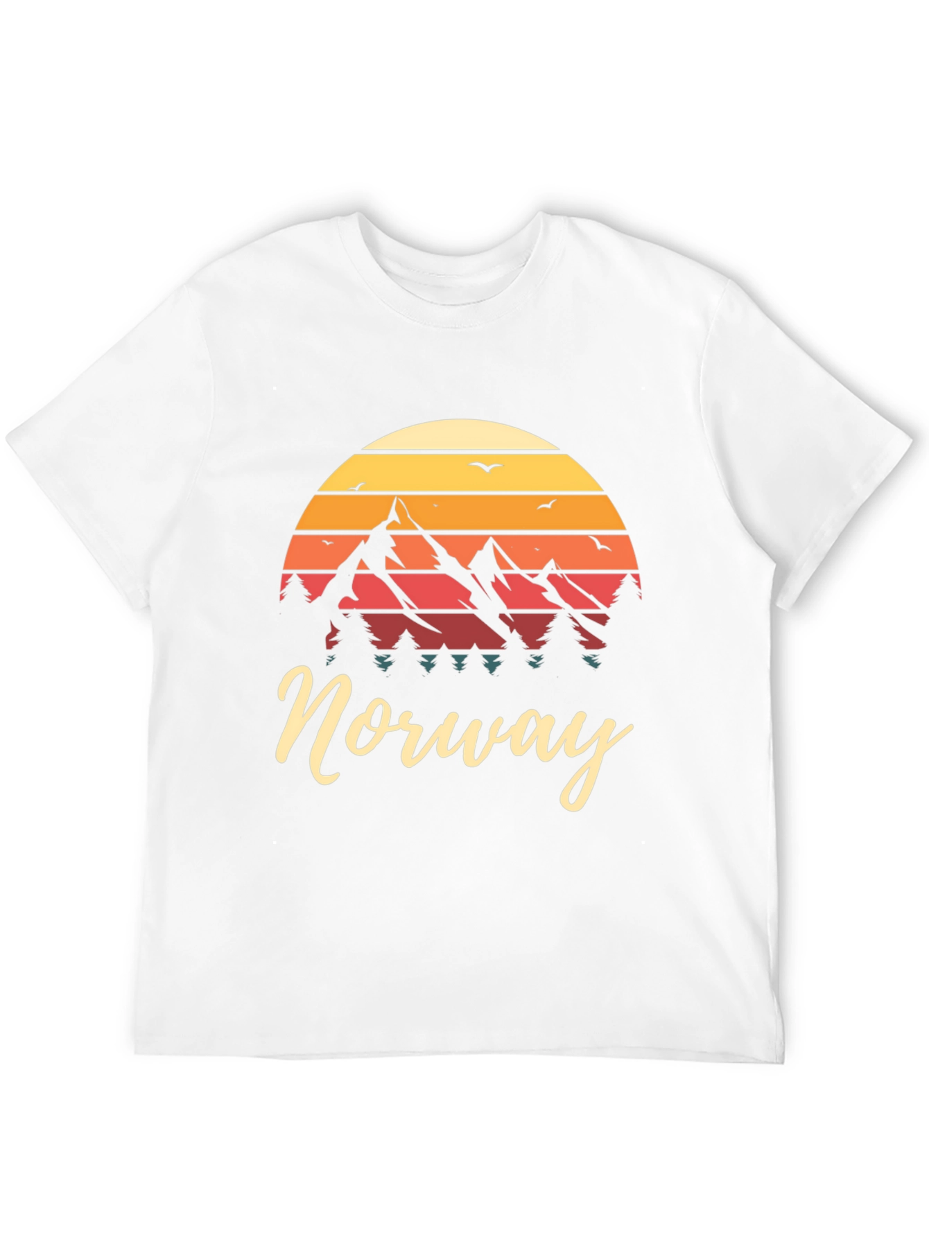Norway Mountain Sunset Graphic Tee