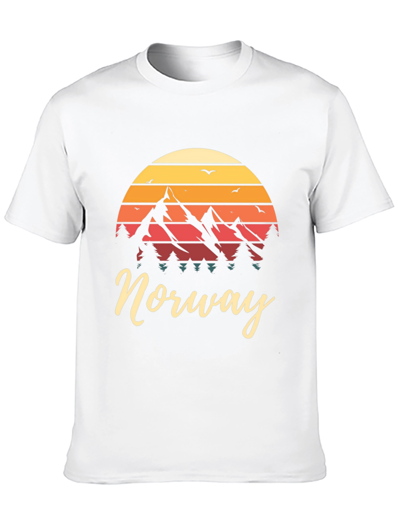 Norway Mountain Sunset Graphic Tee