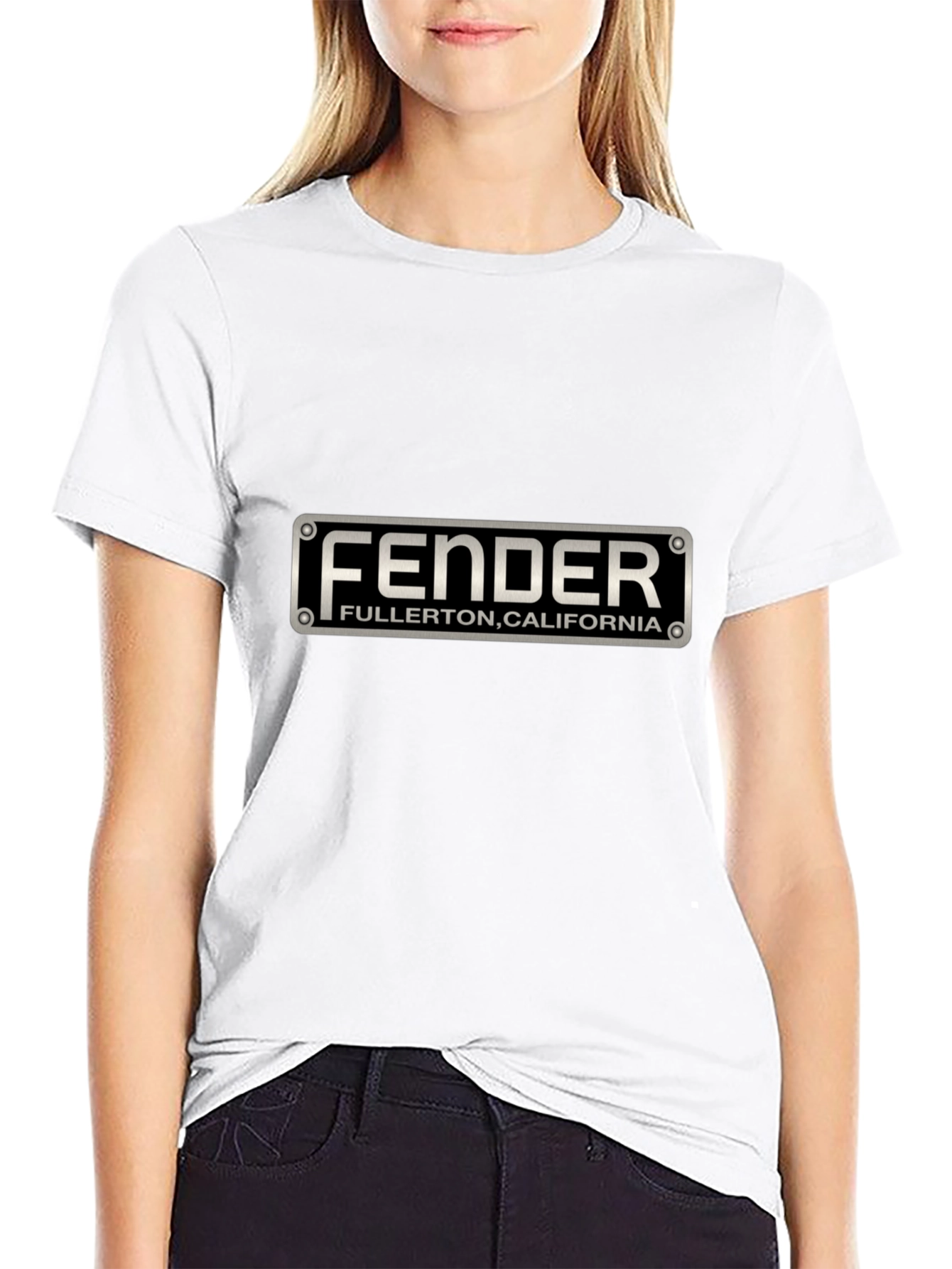 Fender Fullerton California Graphic Black T-Shirt