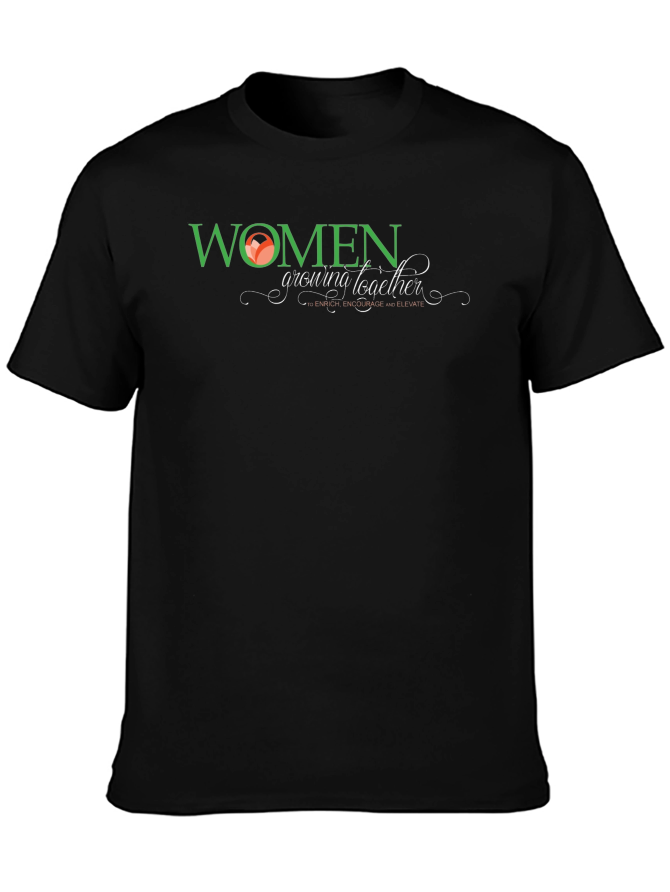 Women Growing Together Graphic Tee - Black