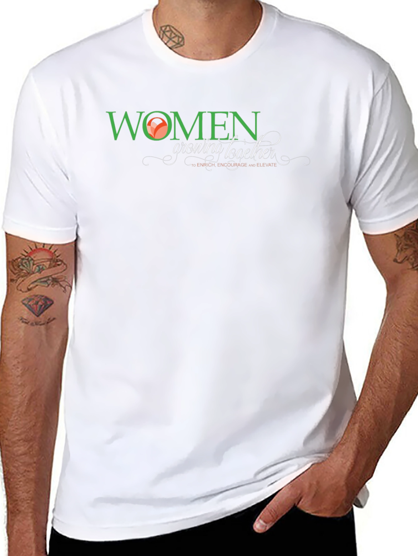 Women Growing Together Graphic Tee - Black