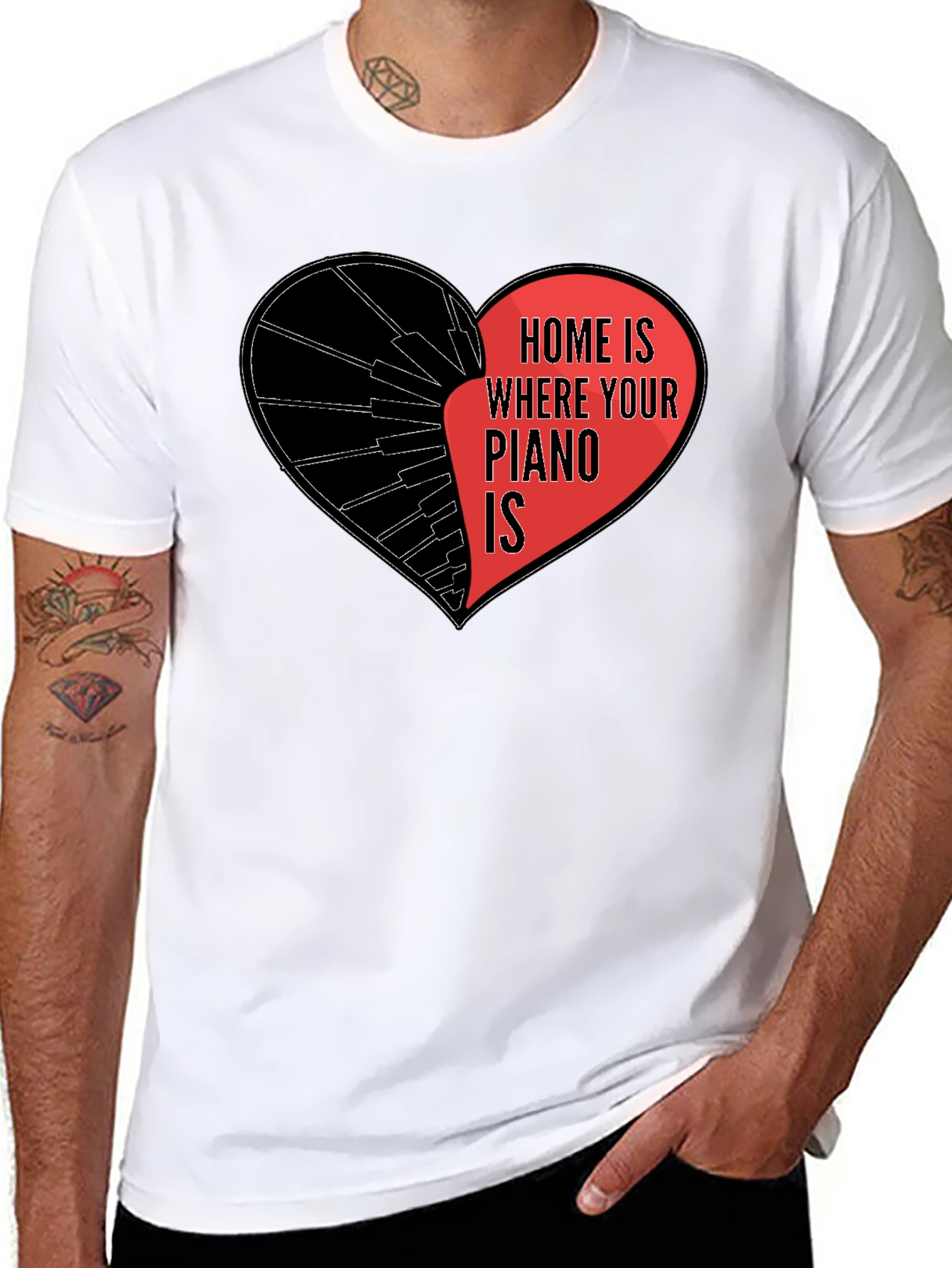 Home is Where Your Piano Is T-Shirt