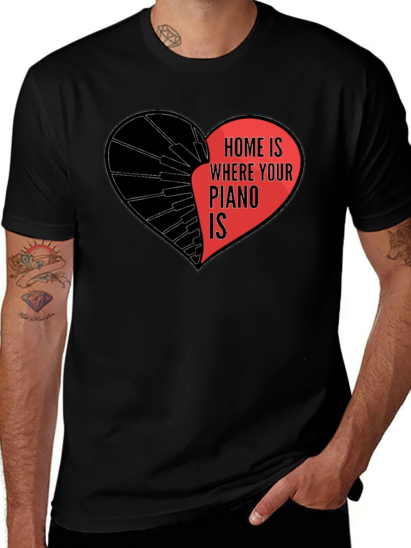 Home is Where Your Piano Is T-Shirt