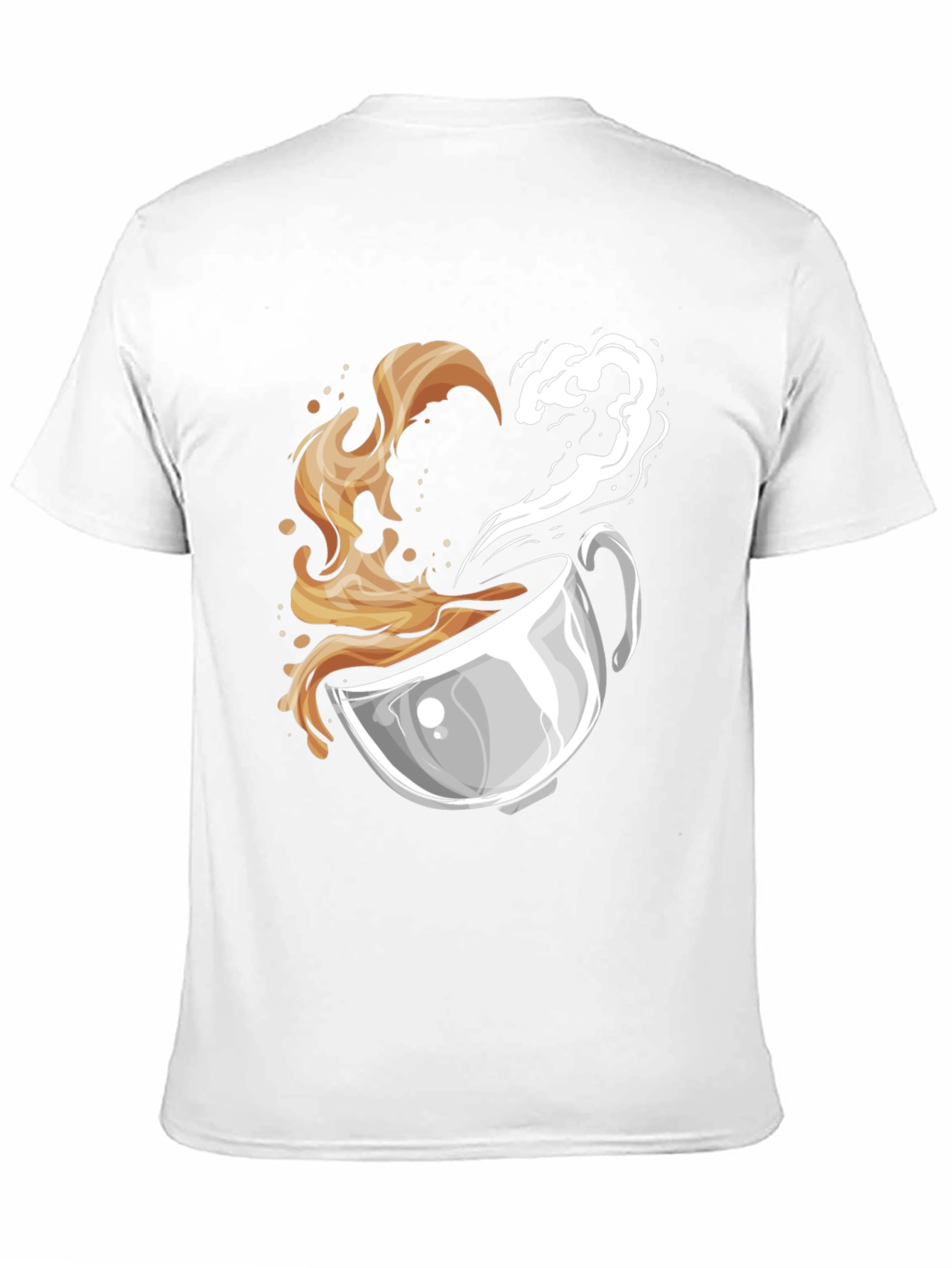 Coffee Lovers Graphic Tee - Heart Steam