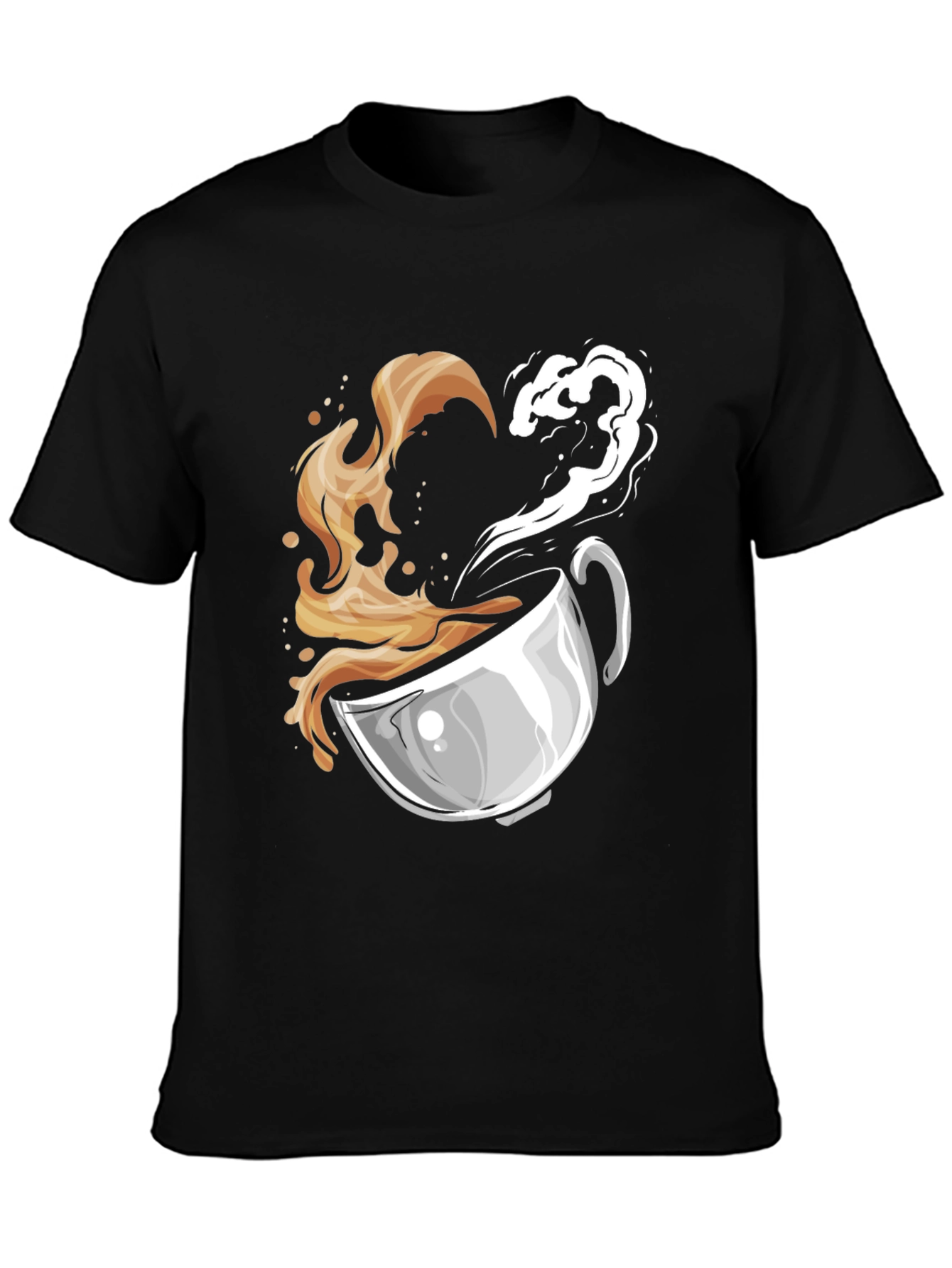 Coffee Lovers Graphic Tee - Heart Steam