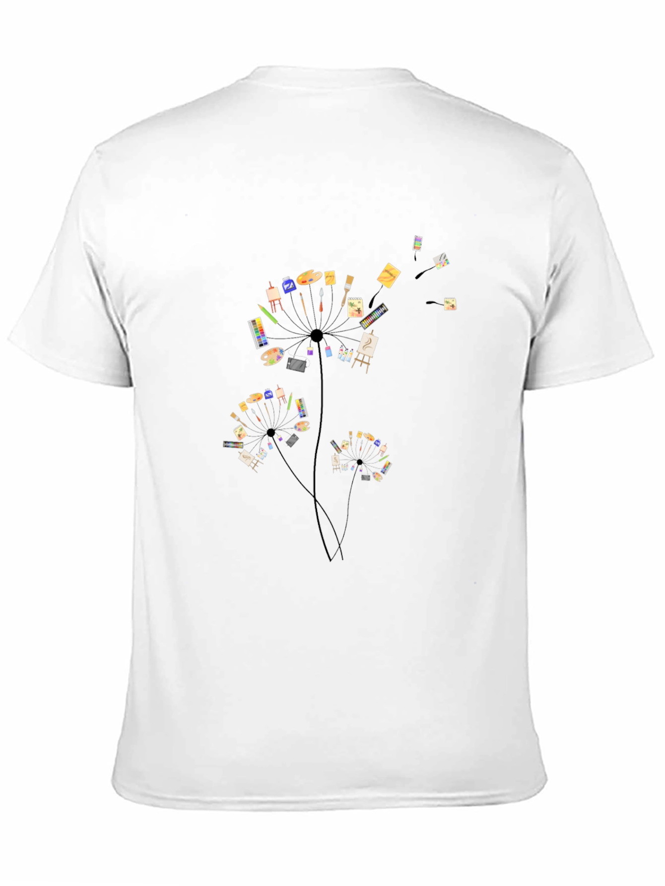 Artist Dandelion Black T-Shirt